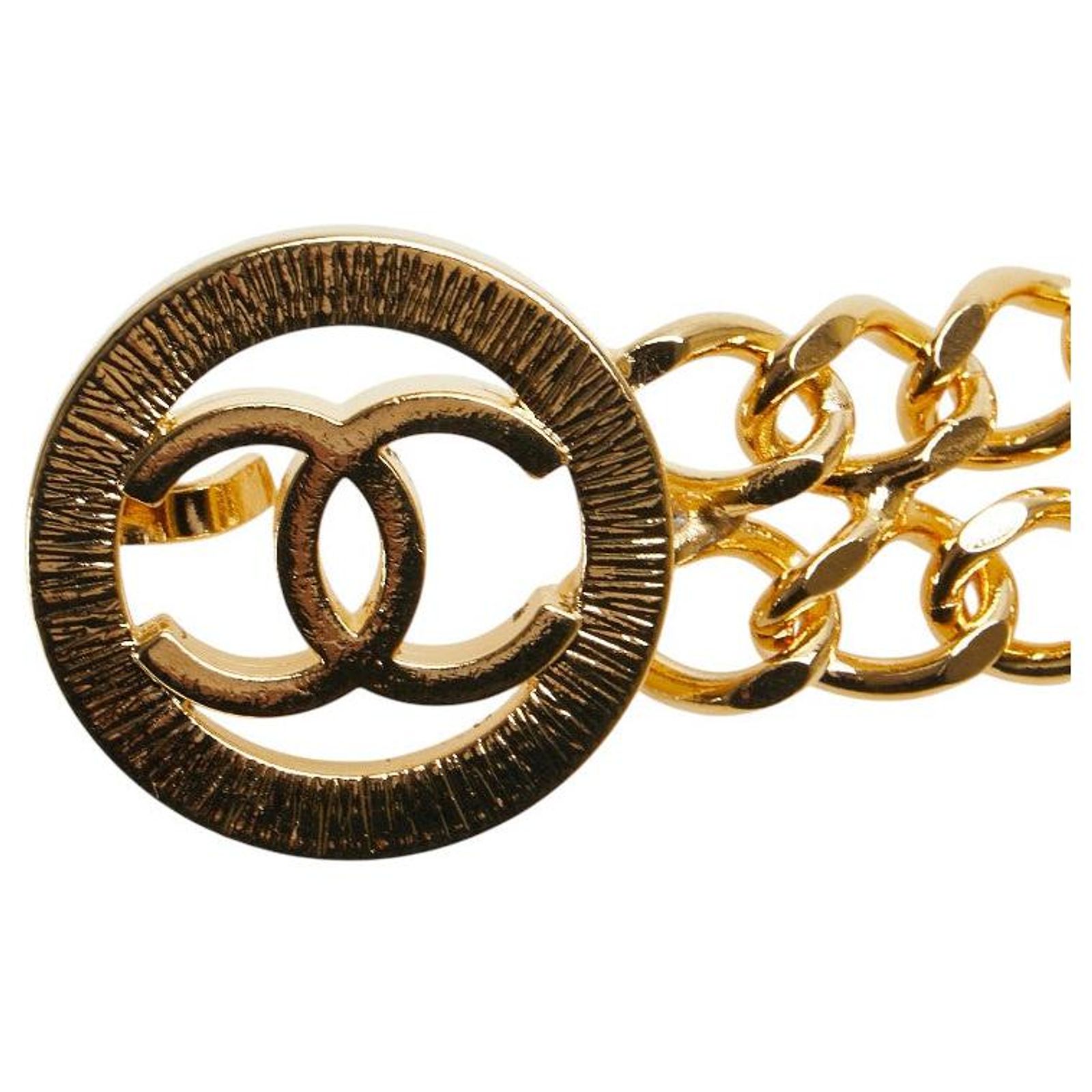 Chanel Coco Mark Double Chain Belt Gold (Sold) - Joli Closet