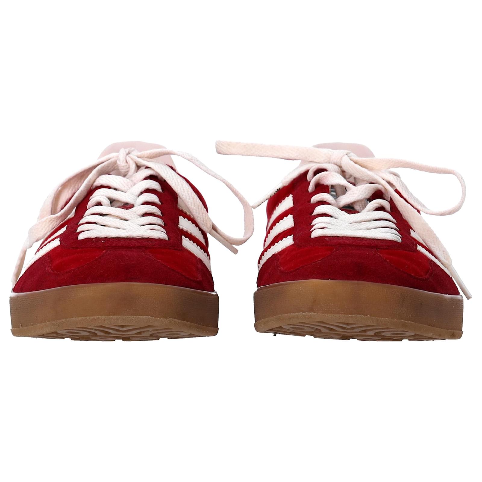 Adidas x Gucci Gazelle Sneakers in Red Velvet (Sold) - Joli Closet