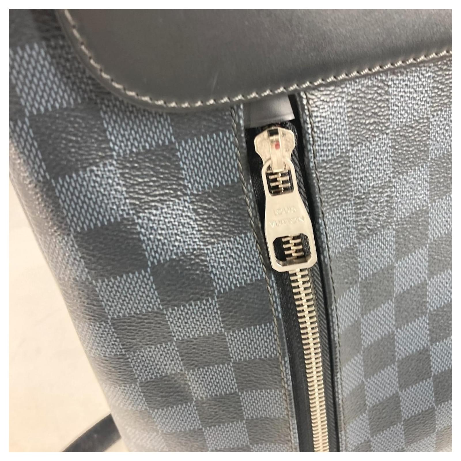 Louis Vuitton Damier Cobalt Newport Backpack Navy blue Cloth  ref.2129746