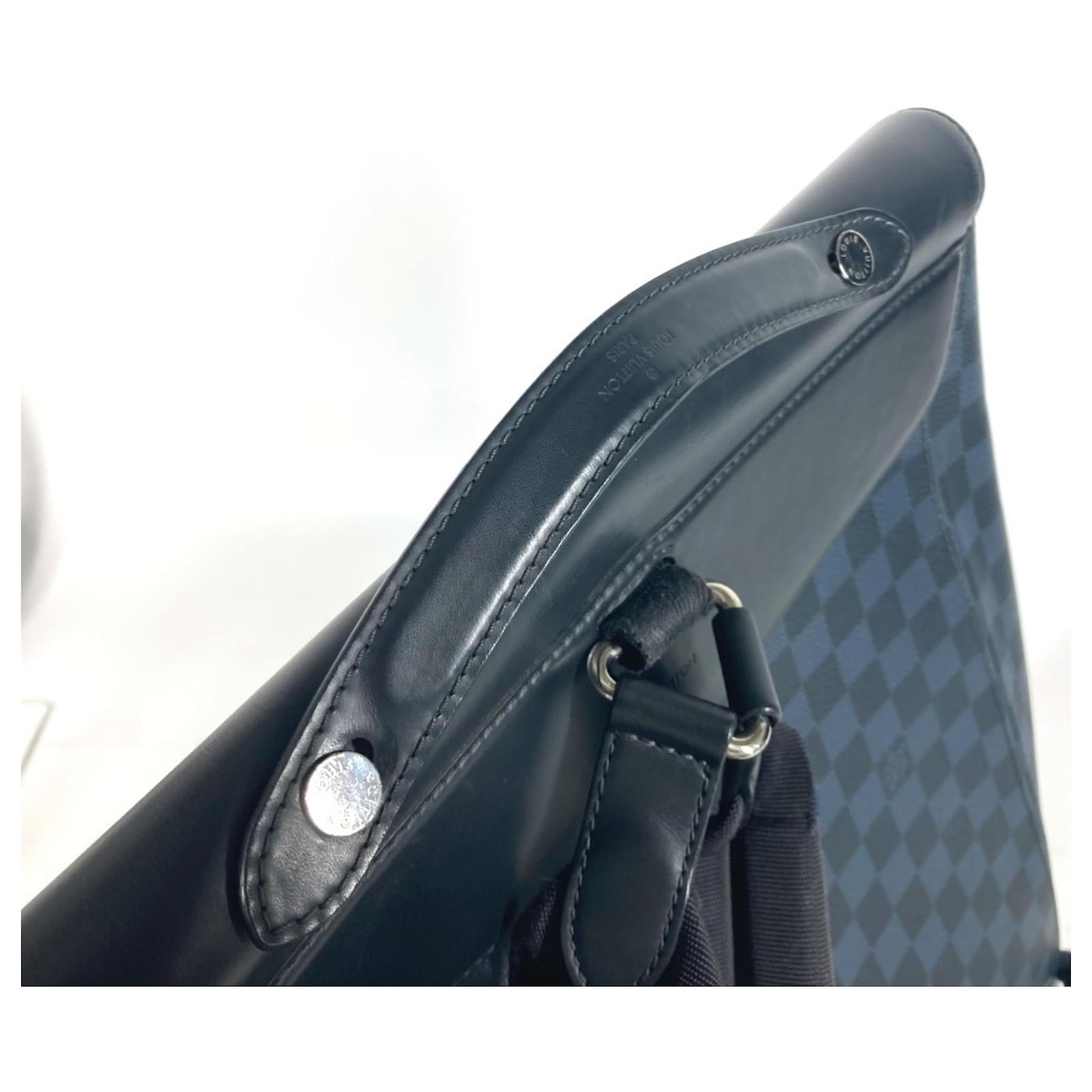 Louis Vuitton Damier Cobalt Newport Backpack Navy blue Cloth  ref.2129746