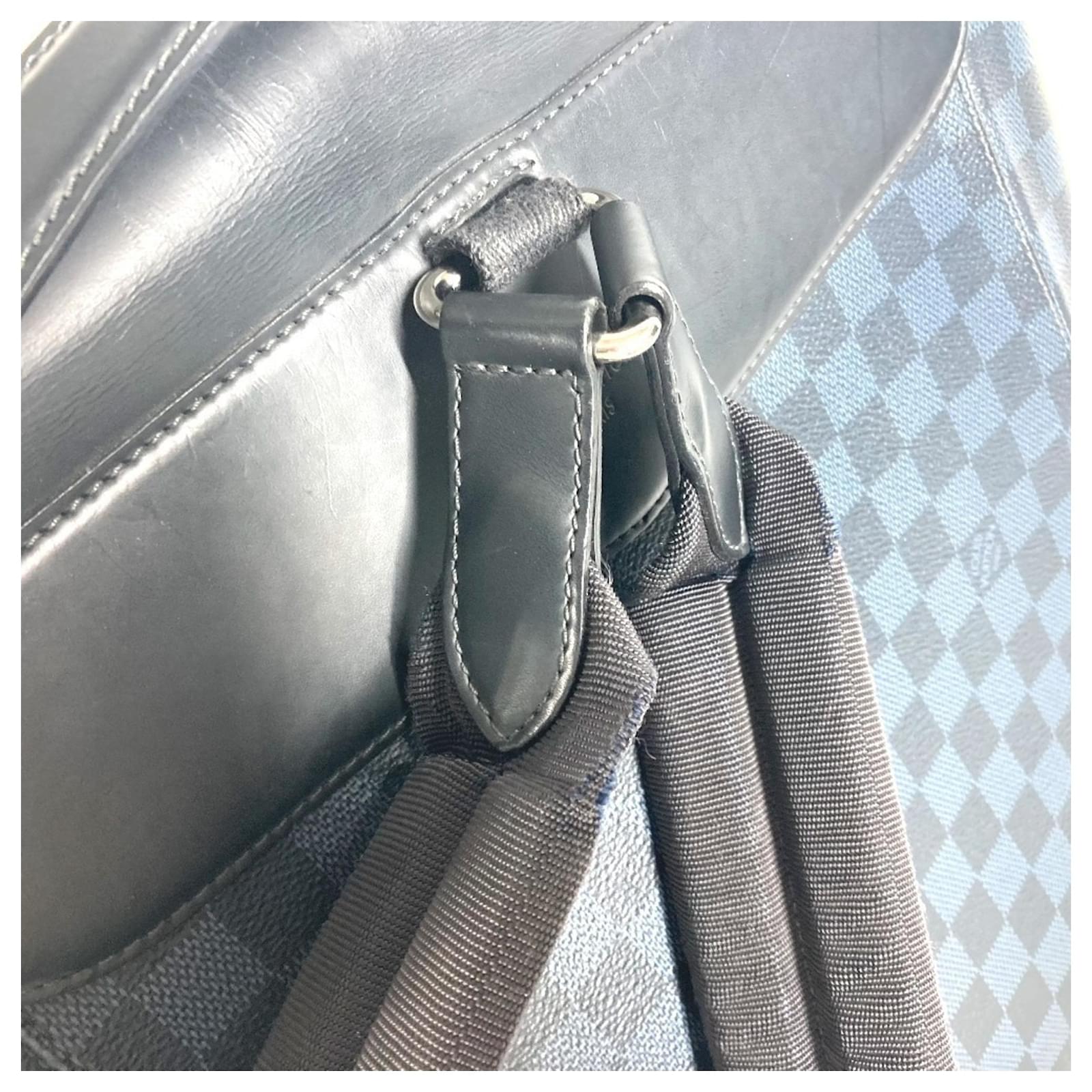 Louis Vuitton Damier Cobalt Newport Backpack Navy blue Cloth  ref.2129746