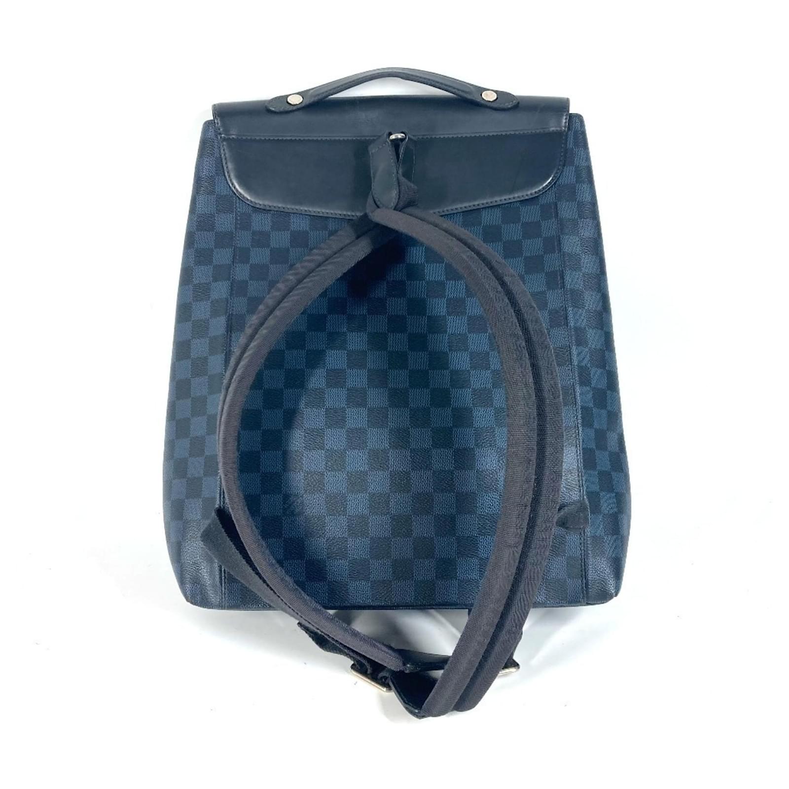 Louis Vuitton Damier Cobalt Newport Backpack Navy blue Cloth  ref.2129746