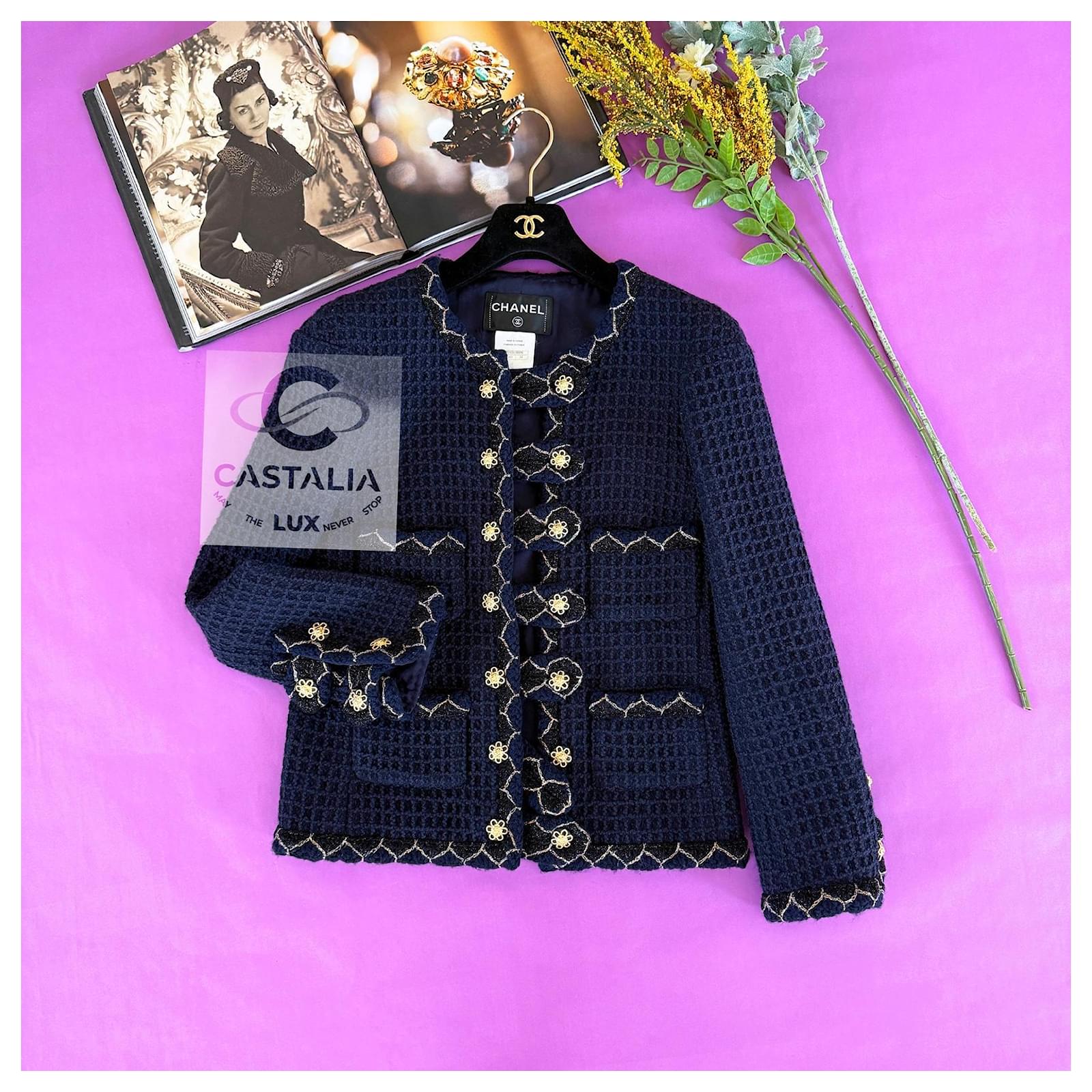 Chanel Legendary Paris / Salzburg Navy Tweed Jacket 34 FR Navy
