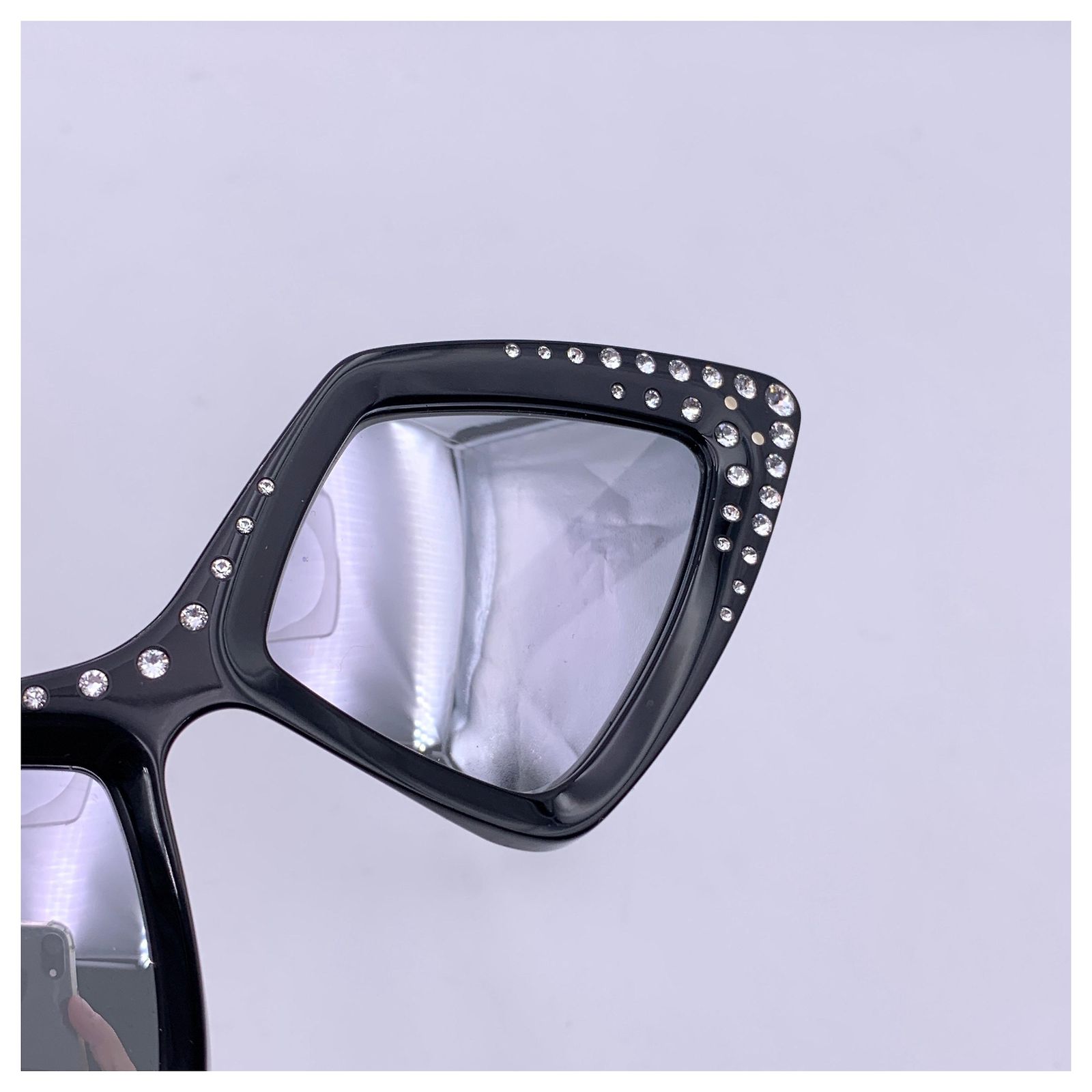 VERY RARE!  Gucci Black Acetate Rhinestones GG0496S 
Sunglasses 59/18 145mm GUCCI | GG0496S 004 | GEOMETRIC SUNGLASSES | HOLLYWOOD  main image 2