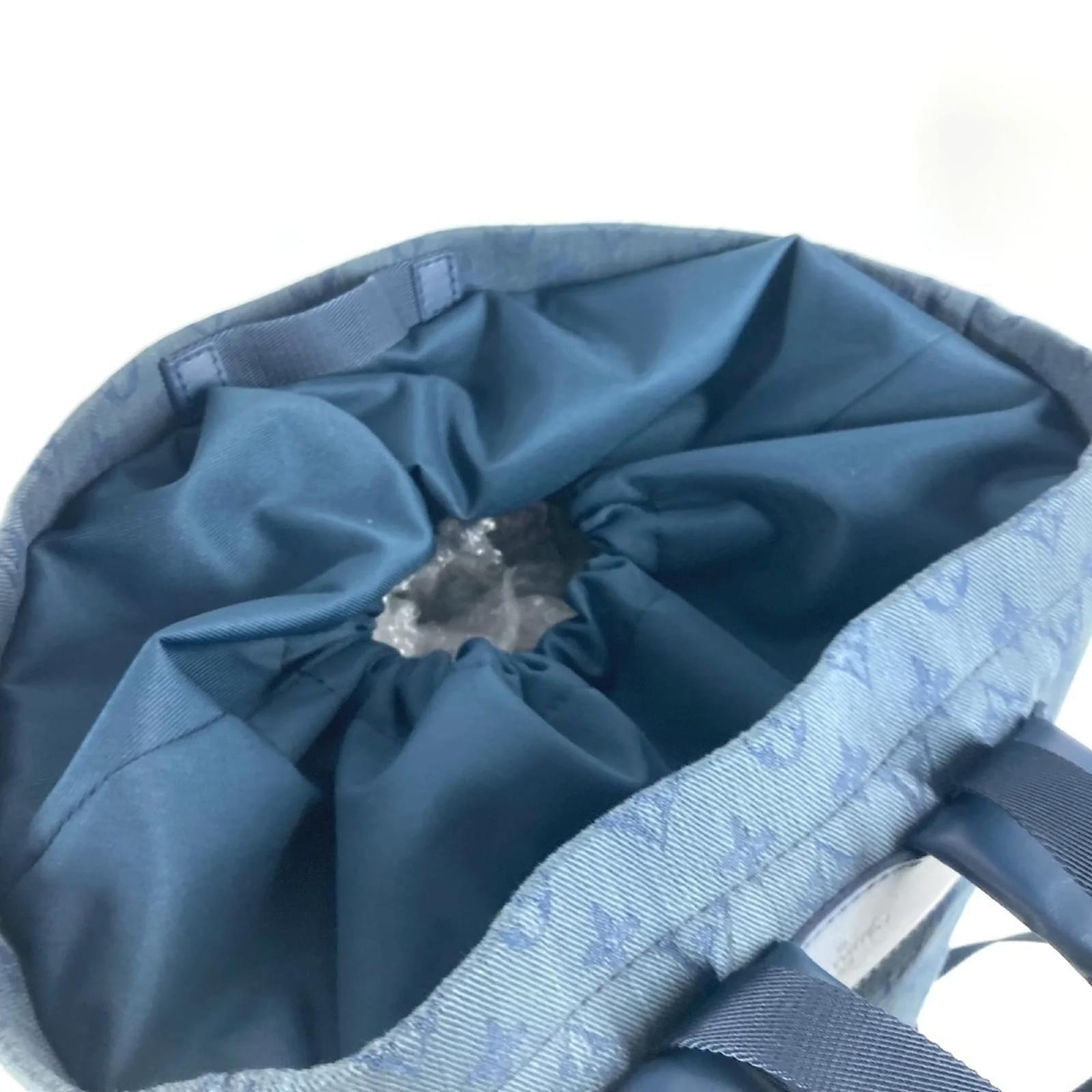 Louis Vuitton Monogram Denim Backpack Blue Cloth  ref.2136779