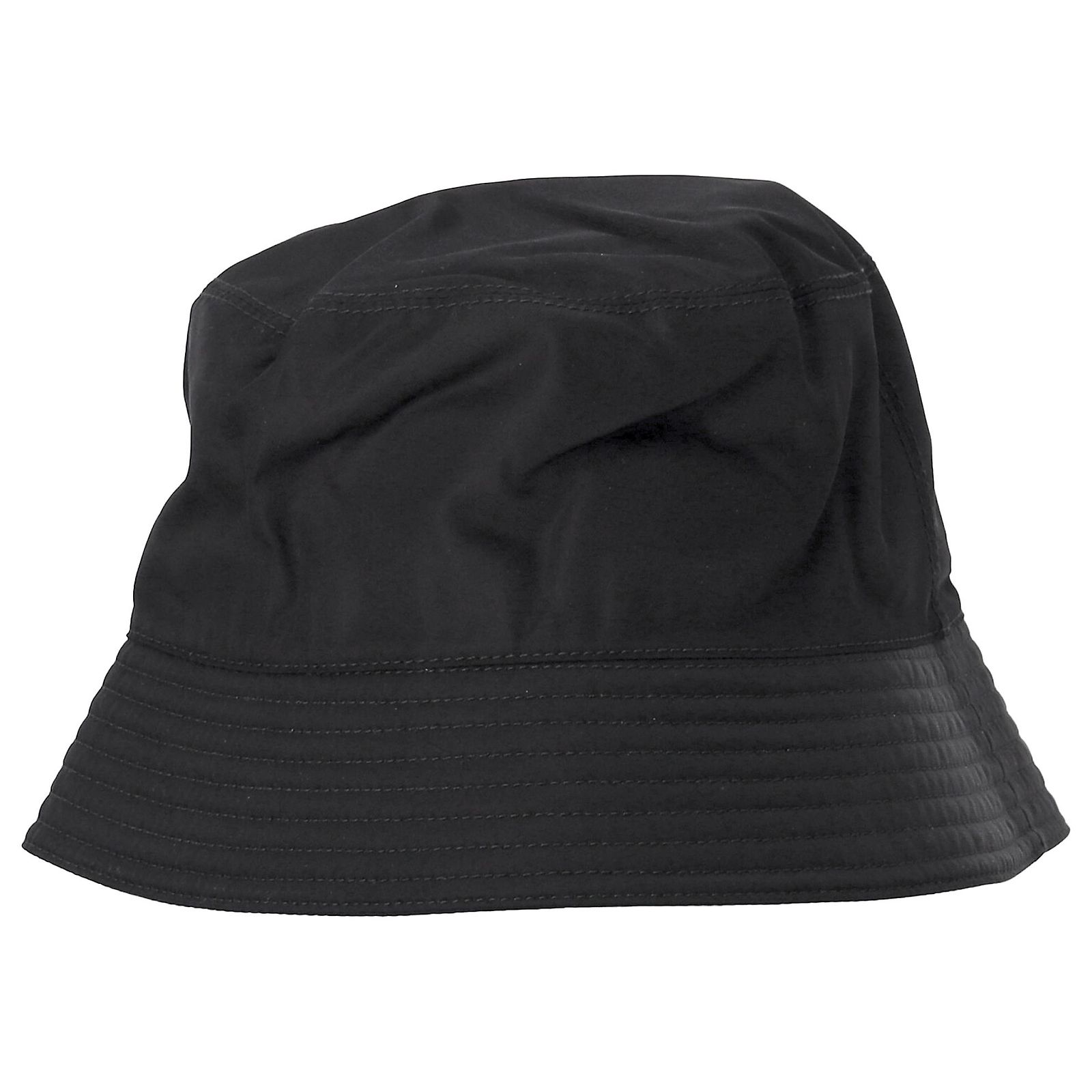 Prada Black Nylon Bucket Hat with Metal Triangle Emblem Black Re-Nylon bucket hat | PRADA - United States main image 3