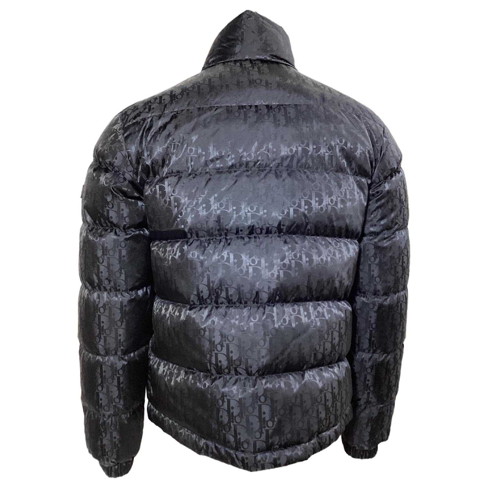 Down Jacket Black Dior Oblique Jacke Schwarz Dior Winterjacke Dior