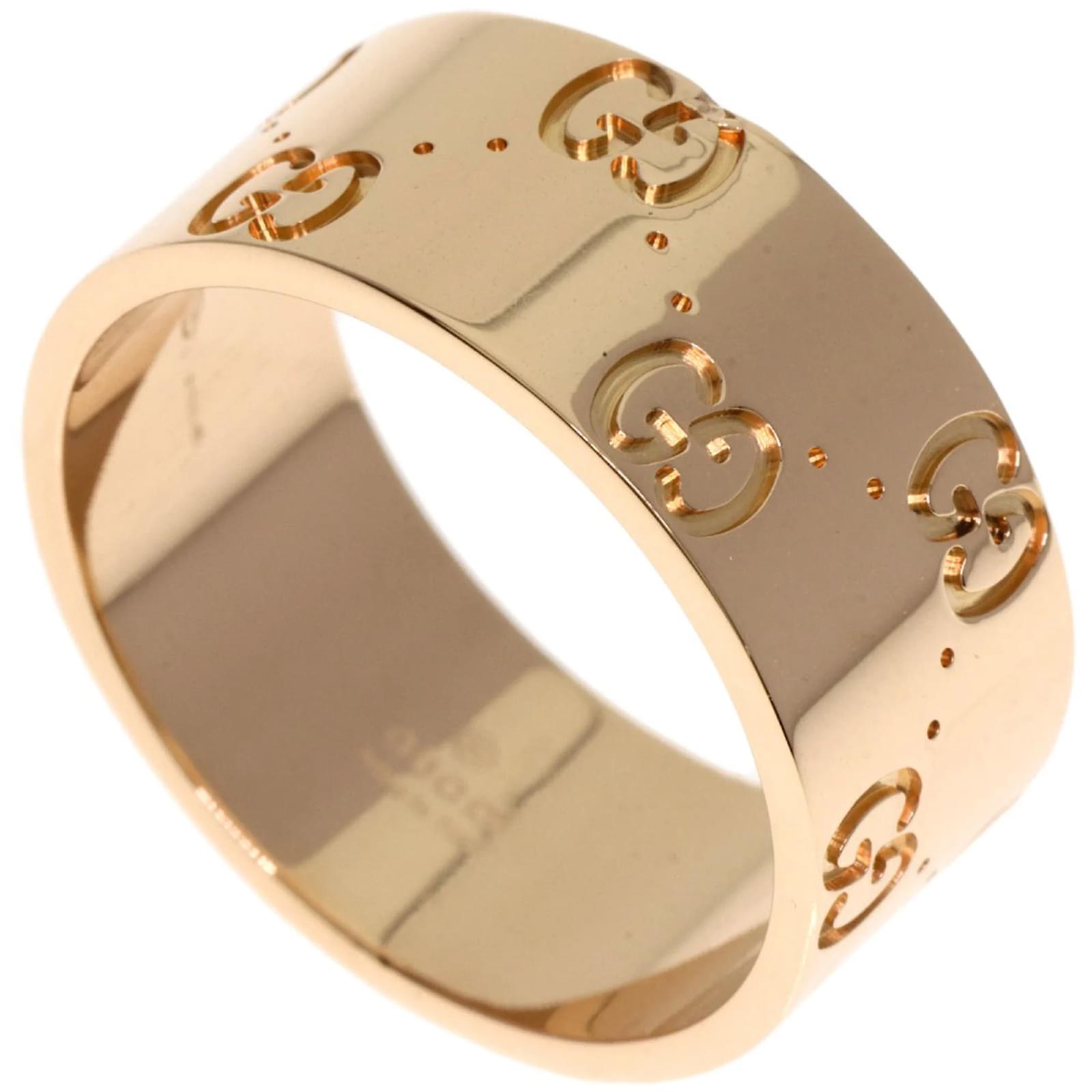 Anillos Icon Anillo De Oro Gucci Anillo Gucci Icon Wide #19 En Oro