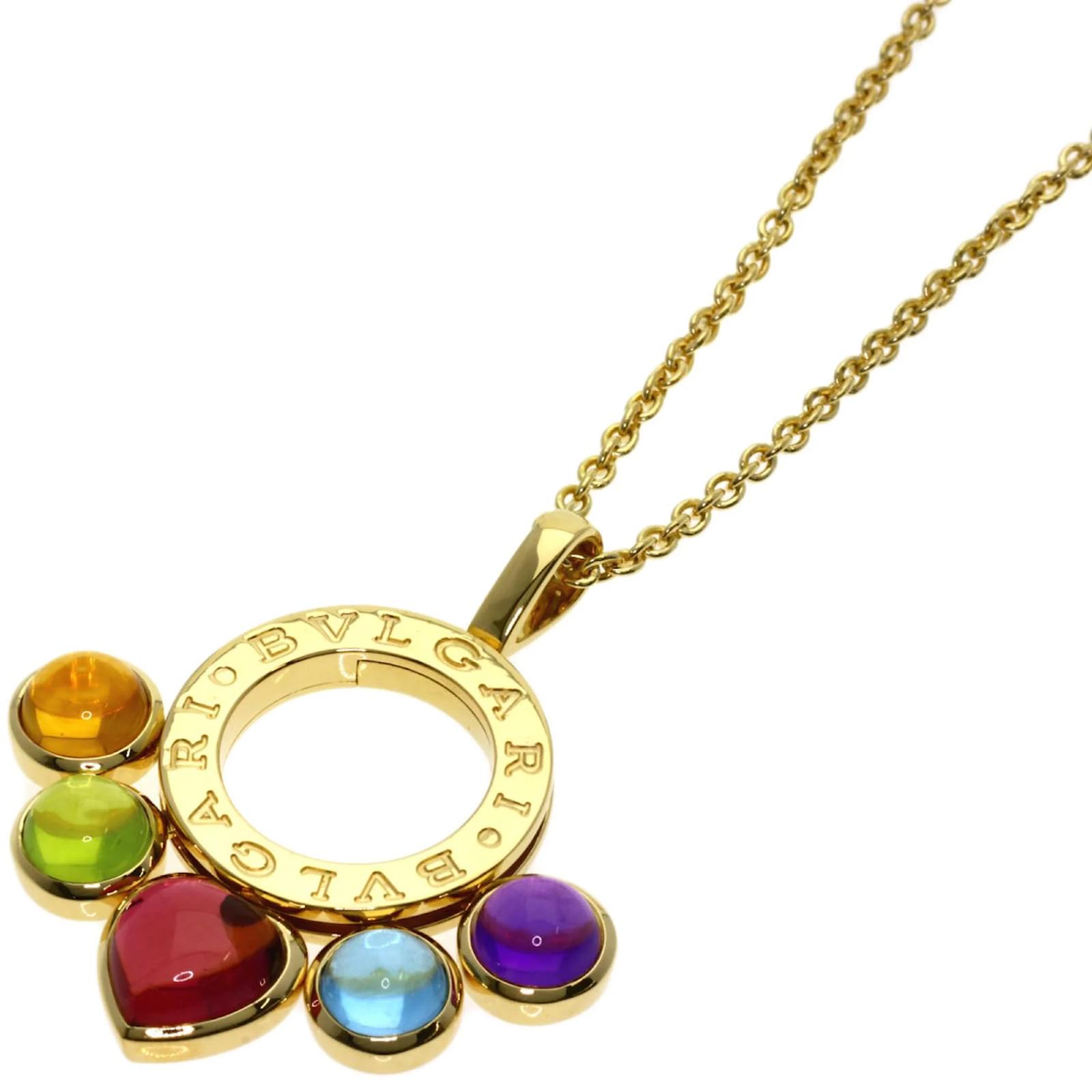 Pendant Bulgari Kette Necklace Bvlgari Gelb Bulgari Bvlgari