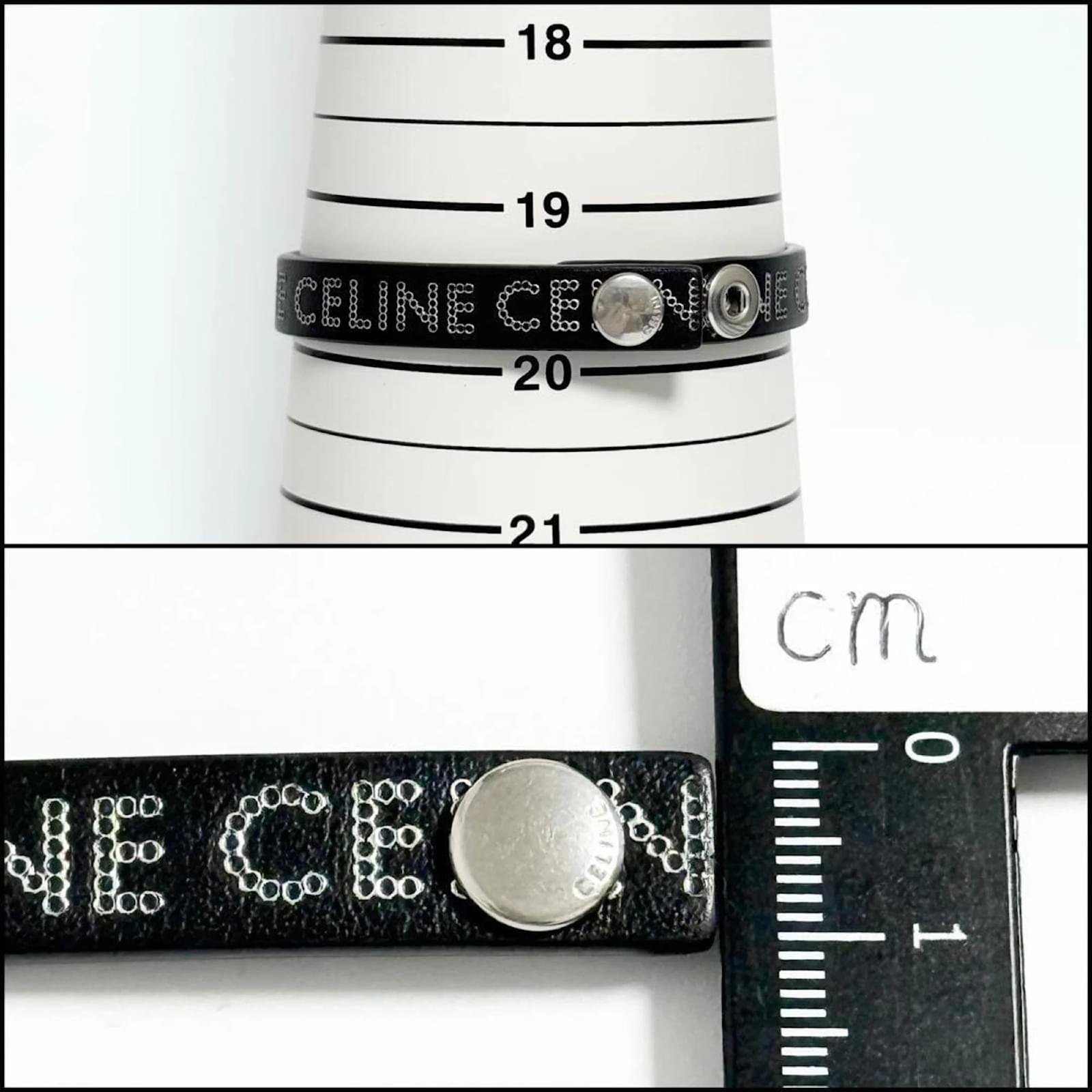 【CELINE】Black logo printed Scrunchy bracelet【ランク:Ａ】 1146625295_tp.jpg