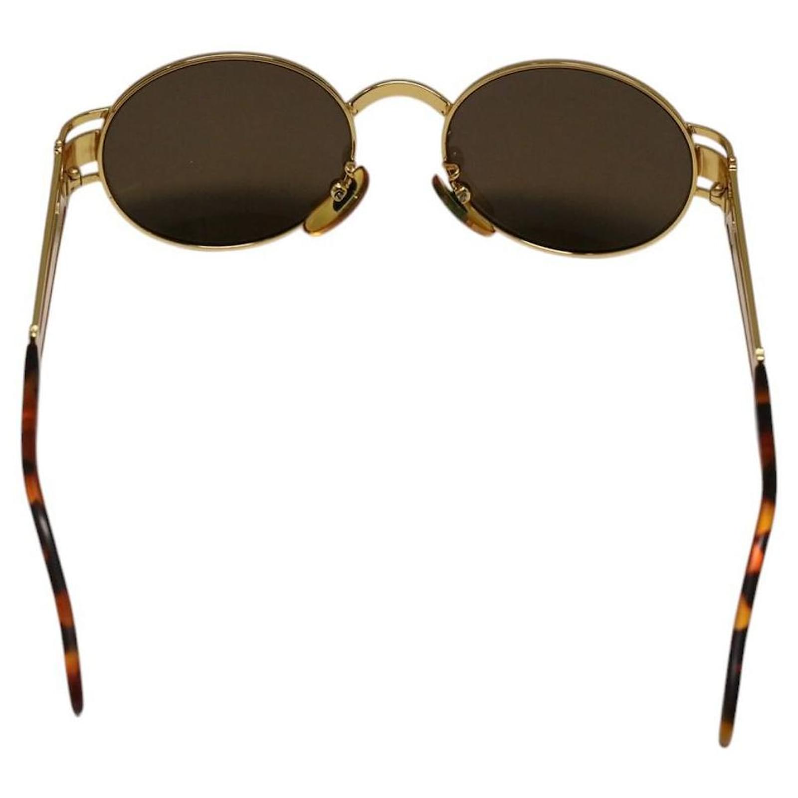 Fendi Gold Frame Logo Sunglasses SL 7031 Golden Plastic ref