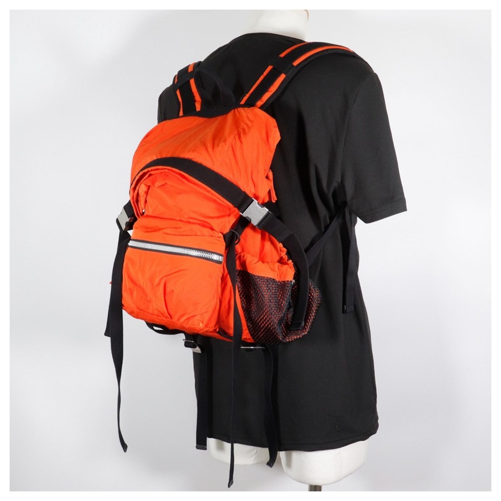 BOTTEGA VENETA - Orange Nylon B********* Backpack Bottega Veneta Nylon Backpack - Orange Backpacks, Handbags  main image 2