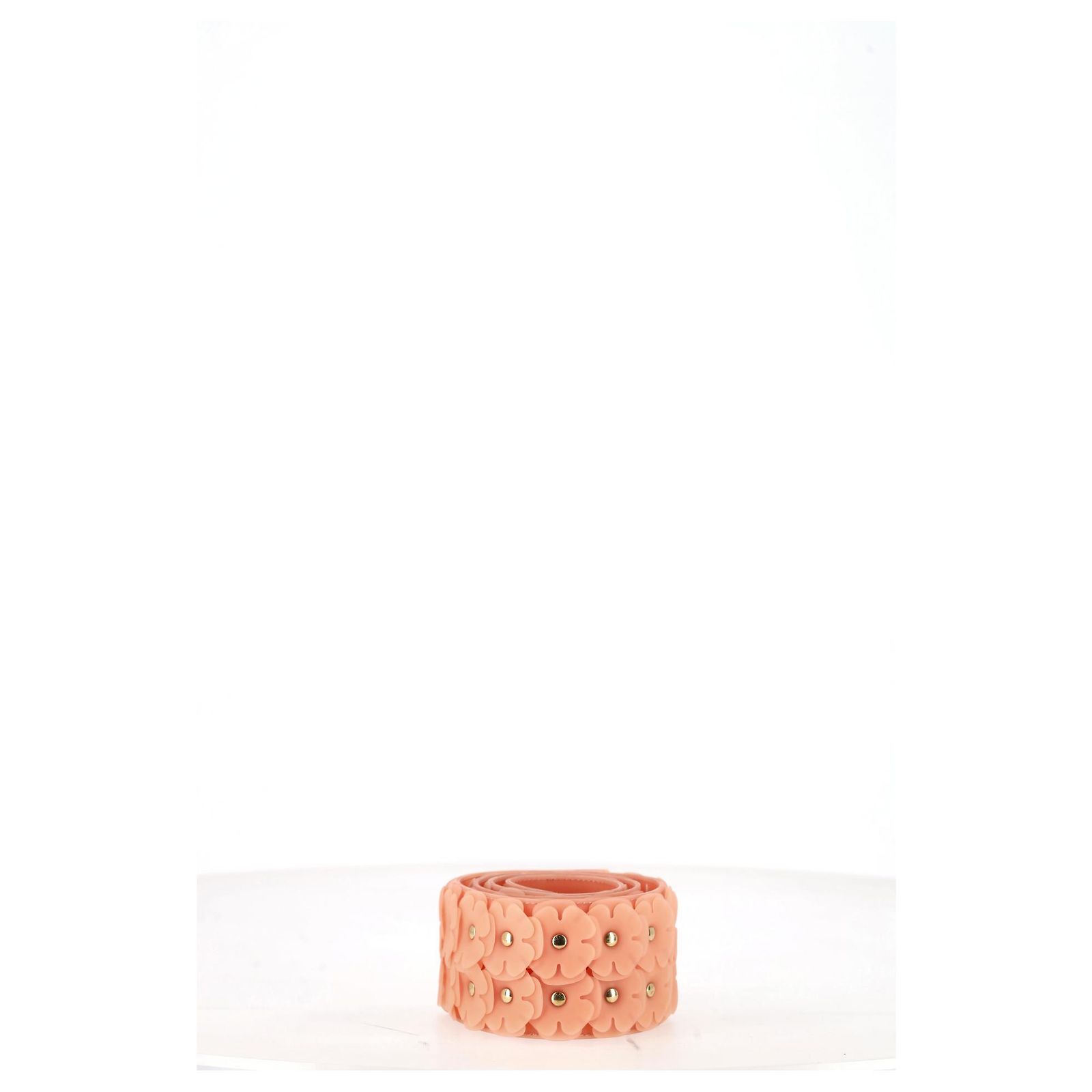 Burberry Prorsum Floral Belt in Peach Rubber ref.2152961 