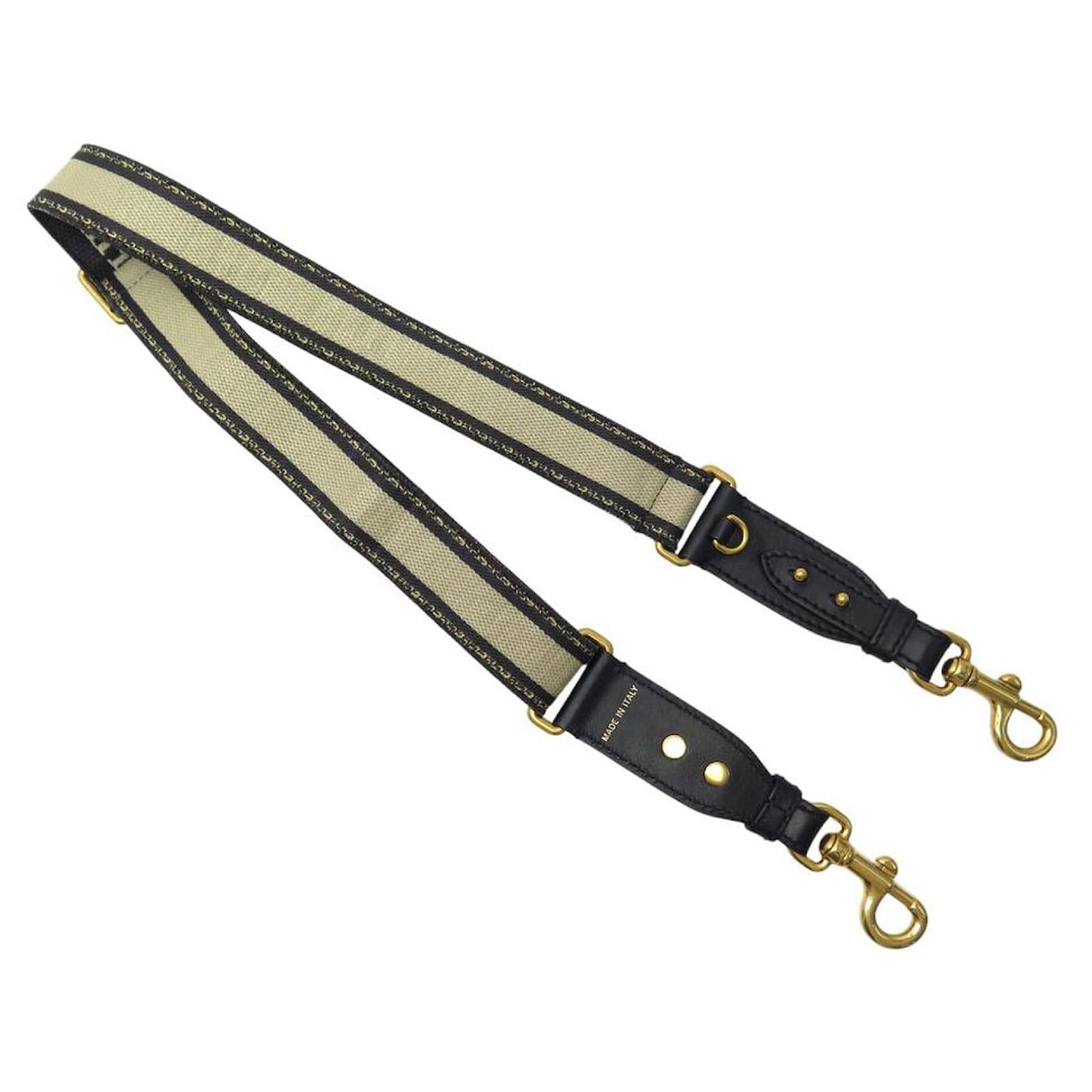 NEW CHRISTIAN DIOR S8553CBTE CANVAS & LEATHER SHOULDER STRAP BAG  