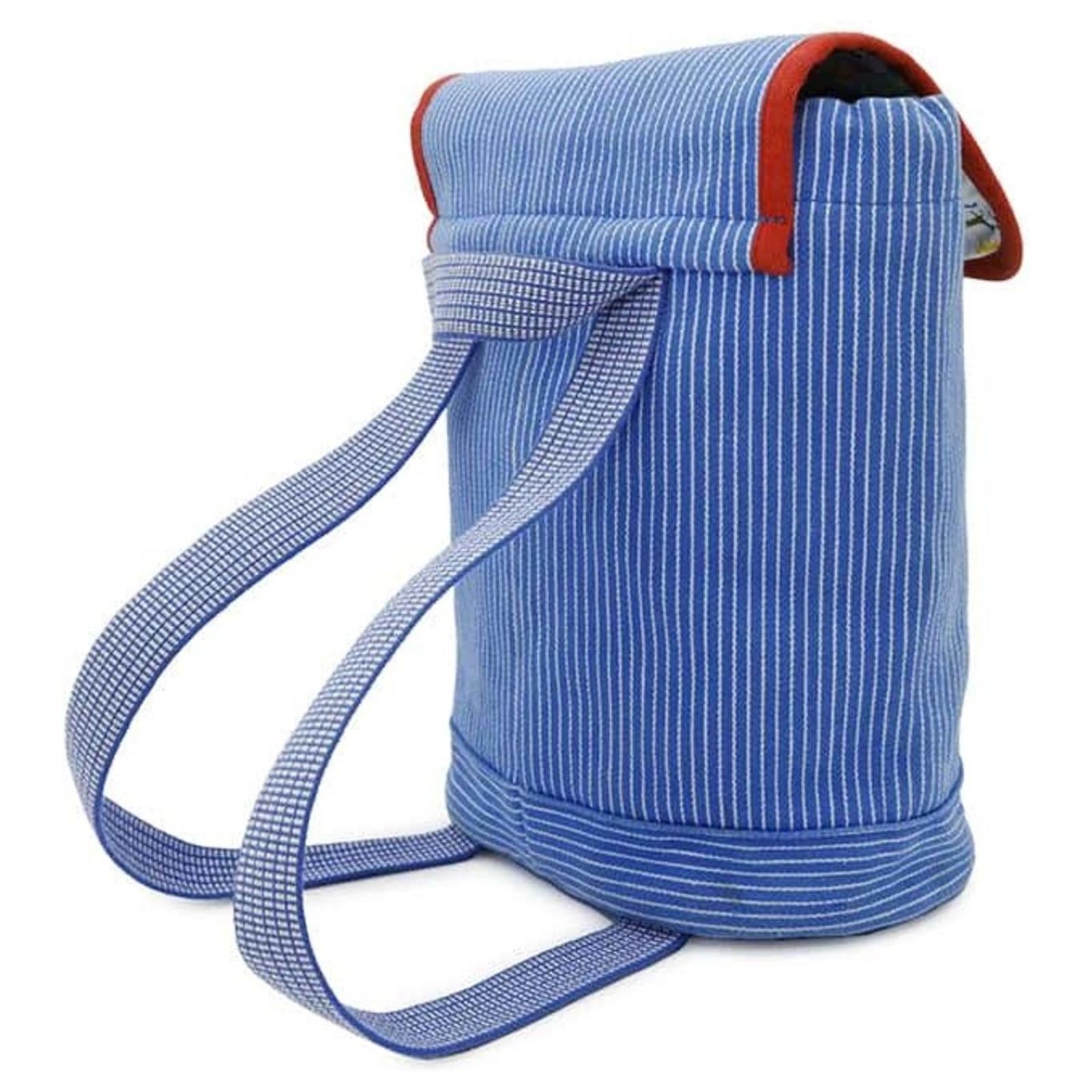 Hermes Backpack Horse Stripe Caval Color Blue Canvas HERMES Kids Hermes Hermes Backpack Horse Stripe Caval Color Blue Canvas  main image 2