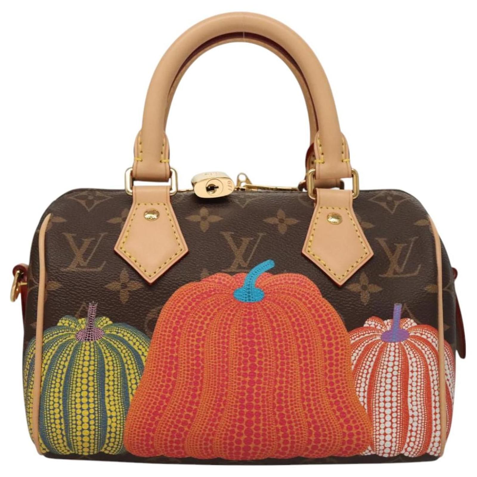 LOUIS VUITTON Pumpkin Yayoi Kusama Speedy Bandouliere 20