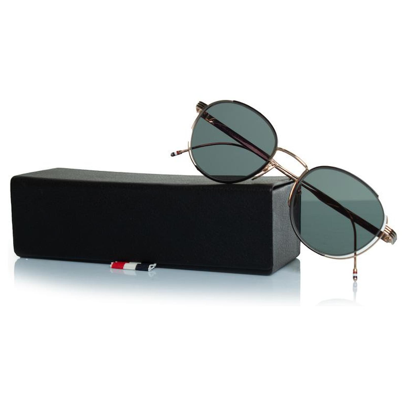 Thom Browne, TB 106 A BLK GLD 50 sunglasses Golden ref.2174585