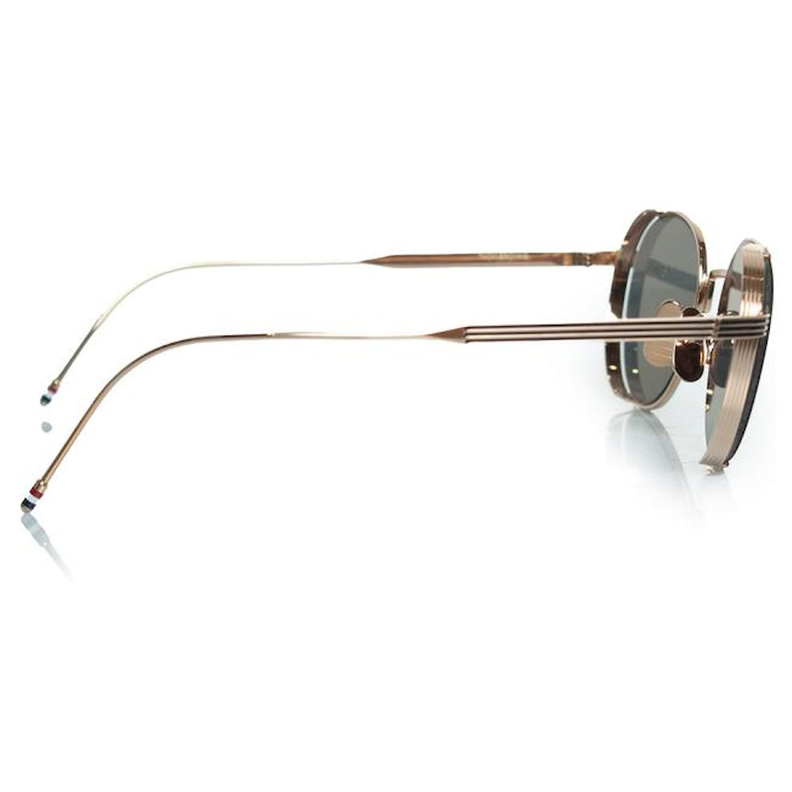 Thom Browne, TB 106 A BLK GLD 50 sunglasses Golden ref.2174585