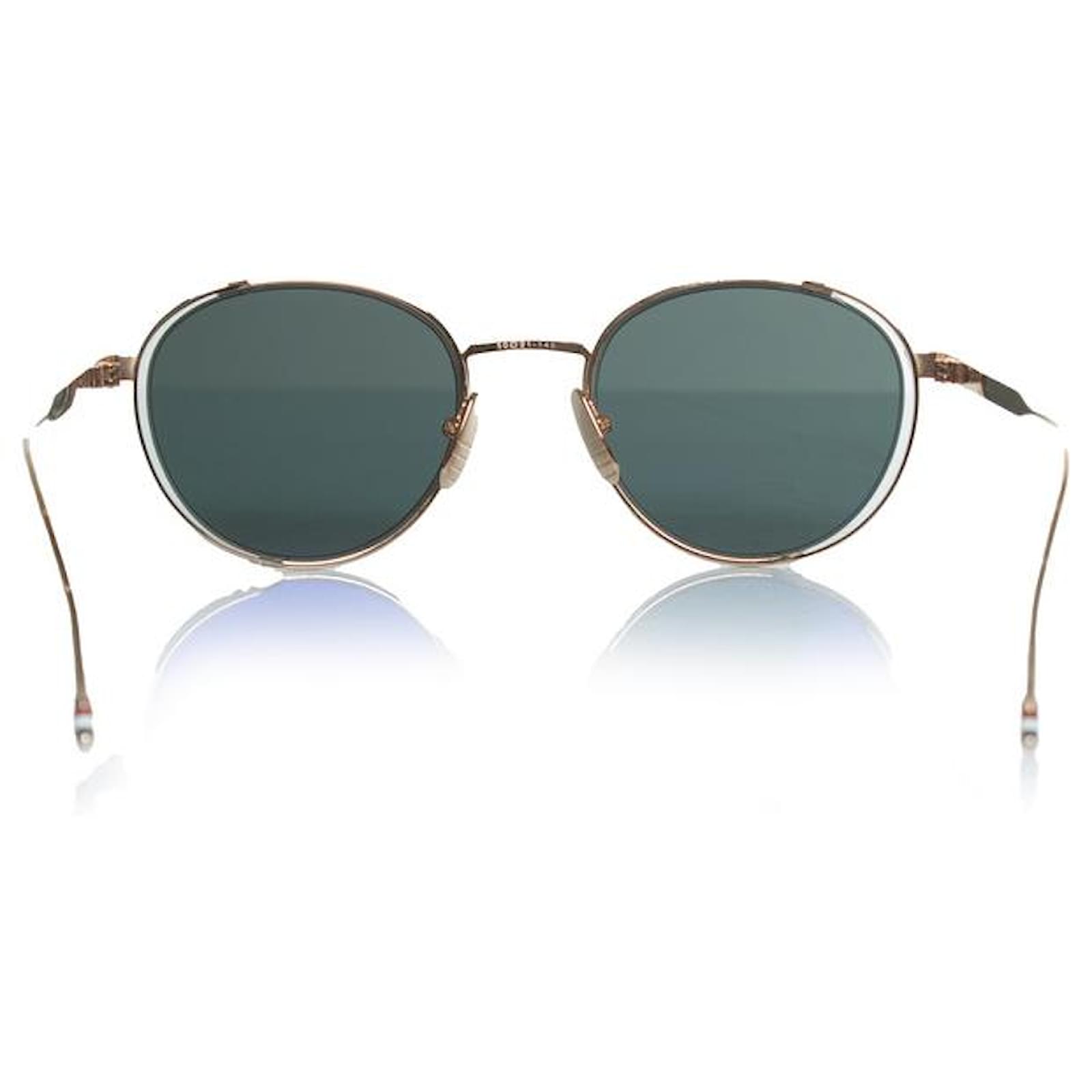 Thom Browne, TB 106 A BLK GLD 50 sunglasses Golden ref.2174585