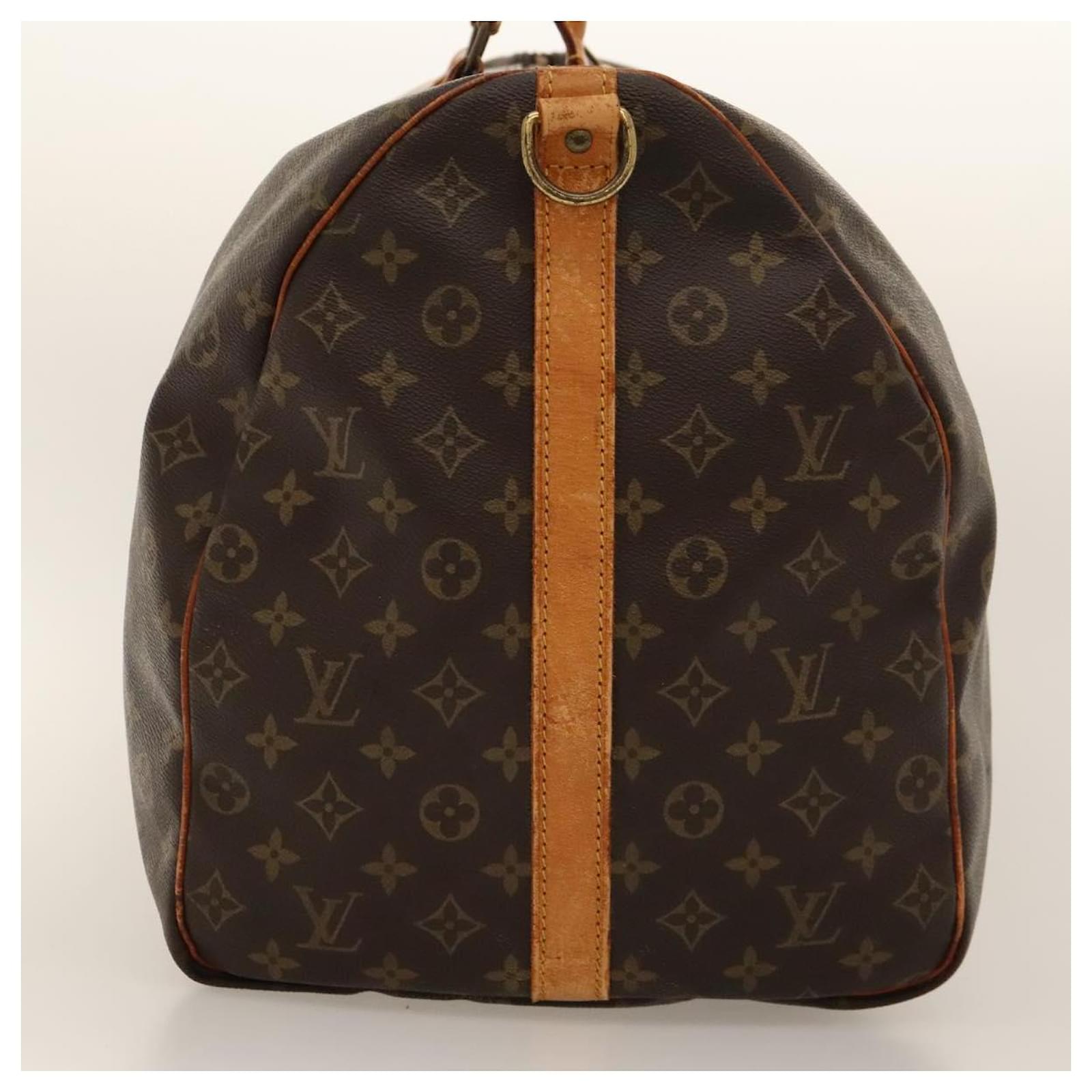 Louis Vuitton Keepall Bandoulire 60 Brown Cloth  ref.2180685