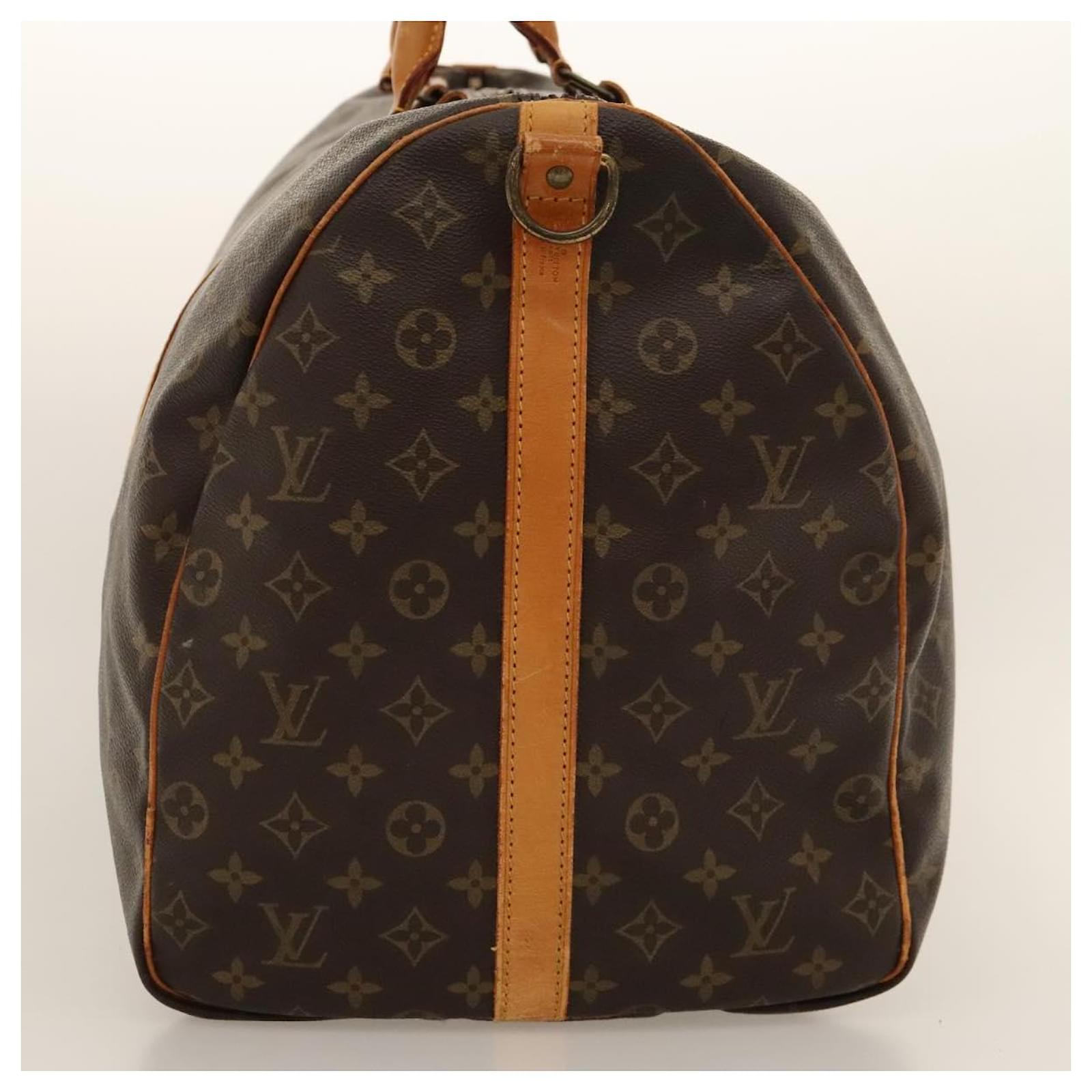 Louis Vuitton Keepall Bandoulire 60 Brown Cloth  ref.2180685