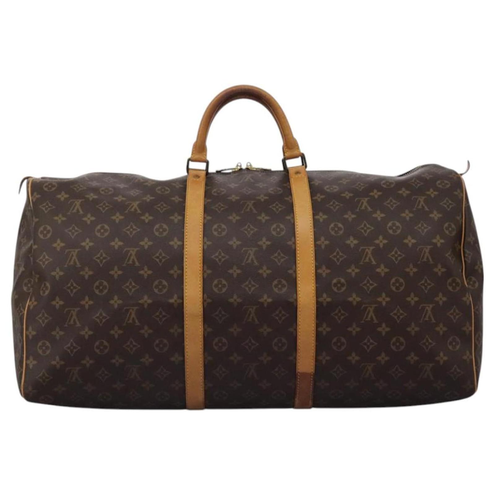 Louis Vuitton Keepall 60 Brown Cloth  ref.2180853
