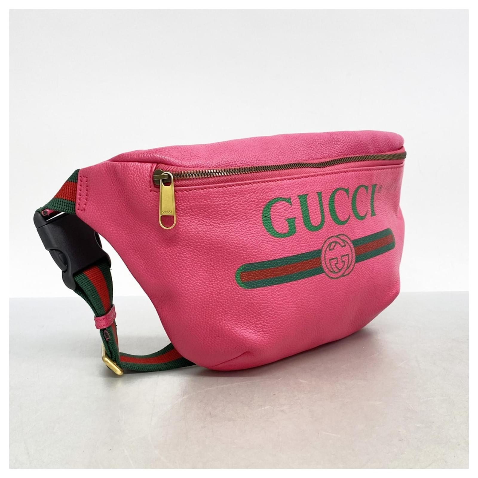 Gucci rosa Leder Bauchtasche Pink Joli Closet