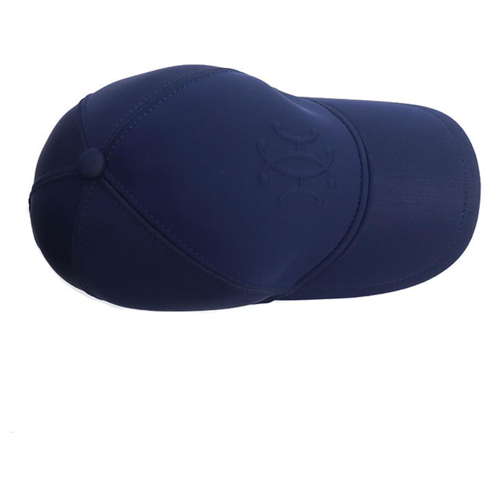 Hermès Hermes Neoban Atlantic H Lift Cap Navy blue Elastane Nylon