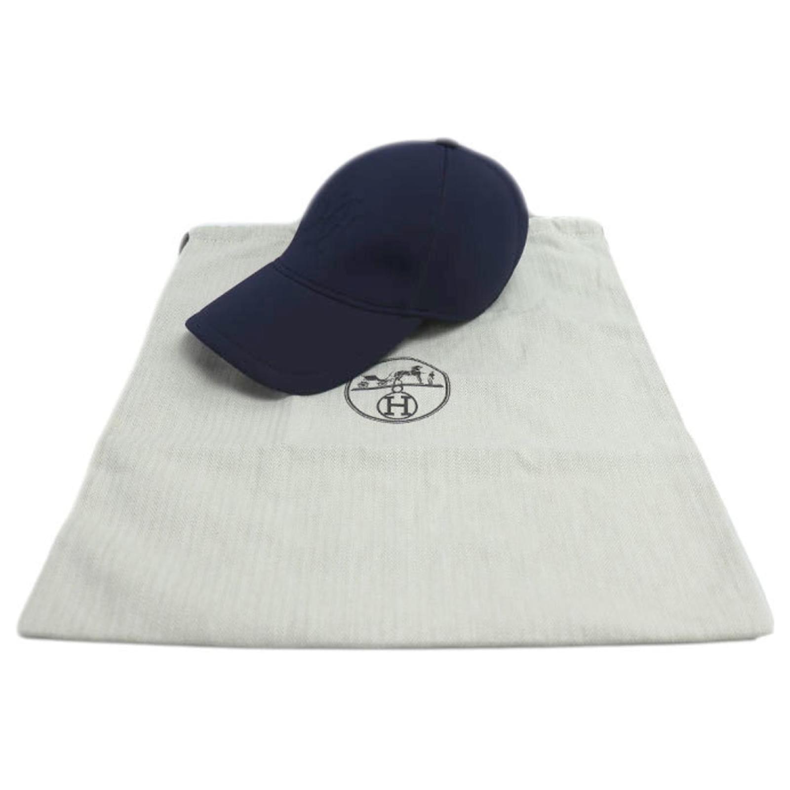 Hermès Hermes Neoban Atlantic H Lift Cap Navy blue Elastane Nylon