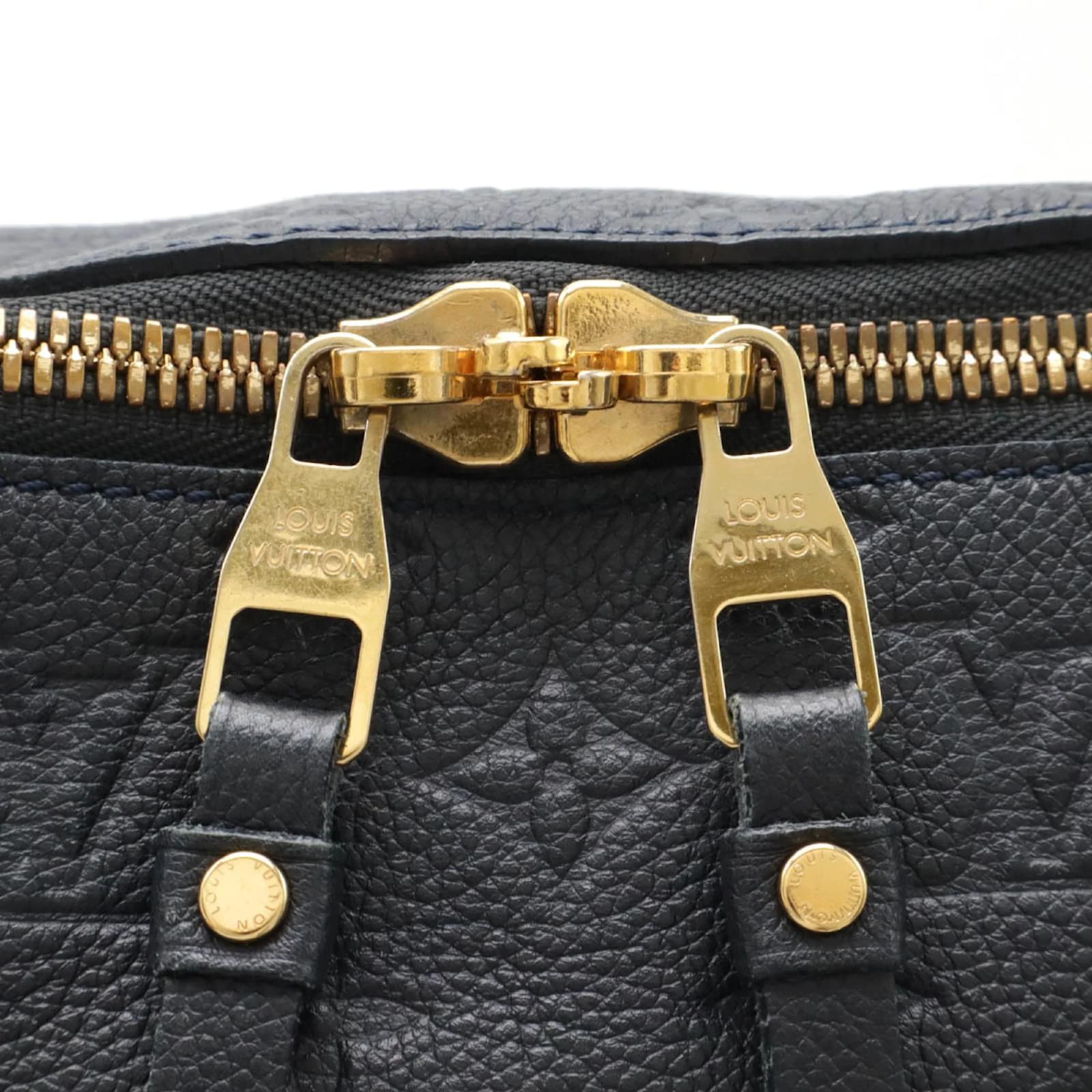 Louis Vuitton Monogram Empreinte Lumineuse PM Tote Bag Navy blue Cloth  ref.2184839