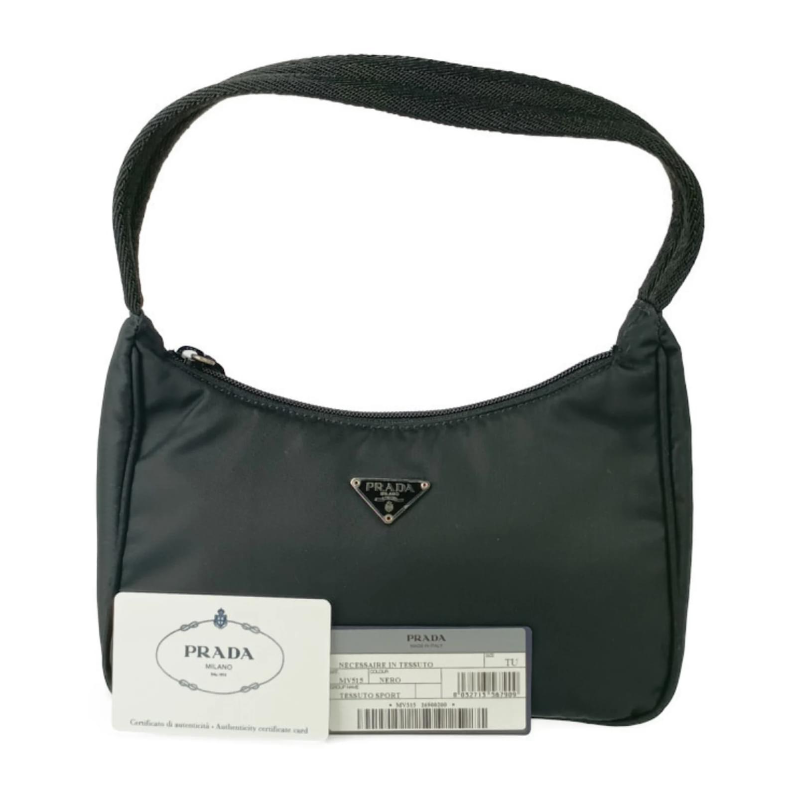 Prada Handbag TESSUTO SPORT MV515 Black Nylon ref.JC2184937 (Sold
