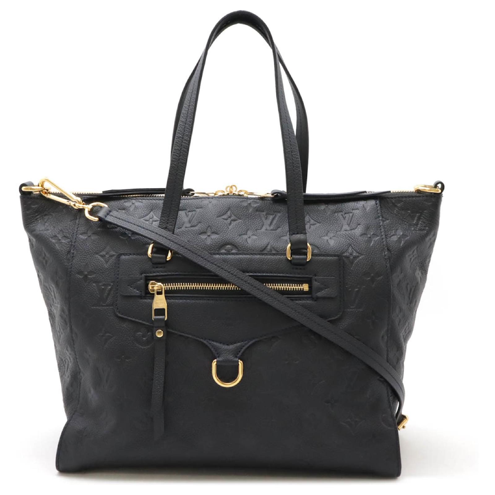 Louis Vuitton Monogram Empreinte Lumineuse PM Tote Bag Navy blue Cloth ref.2185523