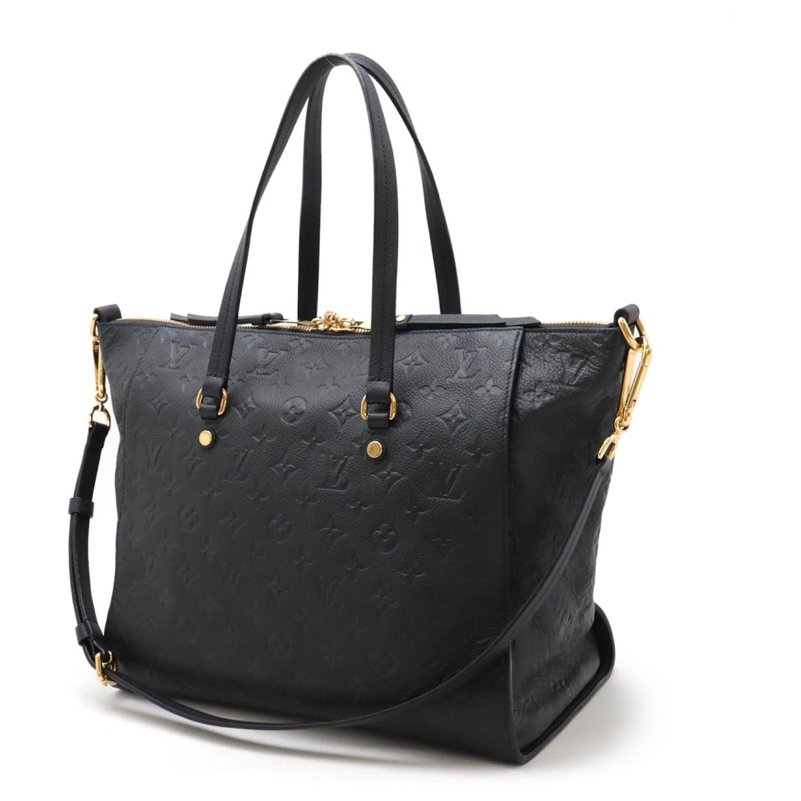 Louis Vuitton Monogram Empreinte Lumineuse PM Tote Bag Navy blue Cloth ref.2185523