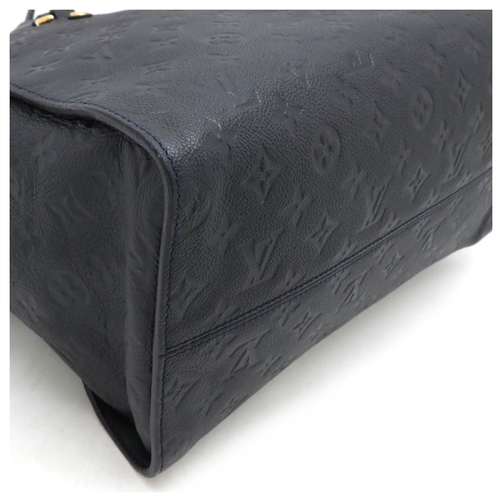 Louis Vuitton Monogram Empreinte Lumineuse PM Tote Bag Navy blue Cloth ref.2185523