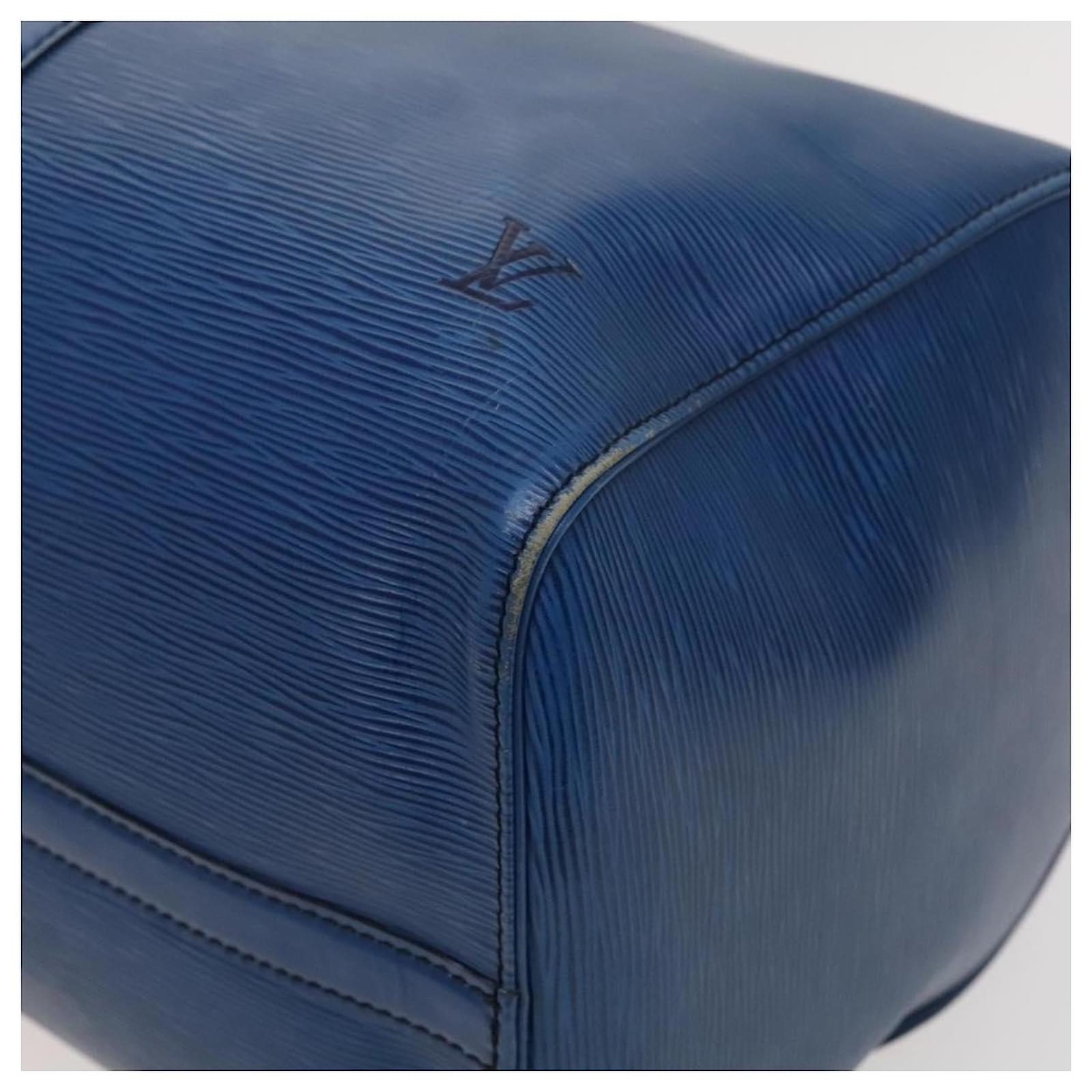 Louis Vuitton Keepall 50 Blue Leather  ref.2186607