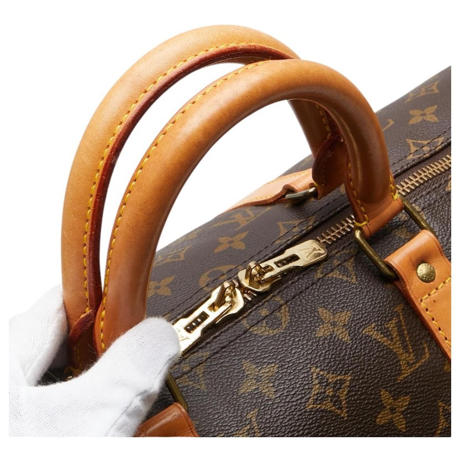 Louis Vuitton Keepall 50 Brown Cloth  ref.2187300