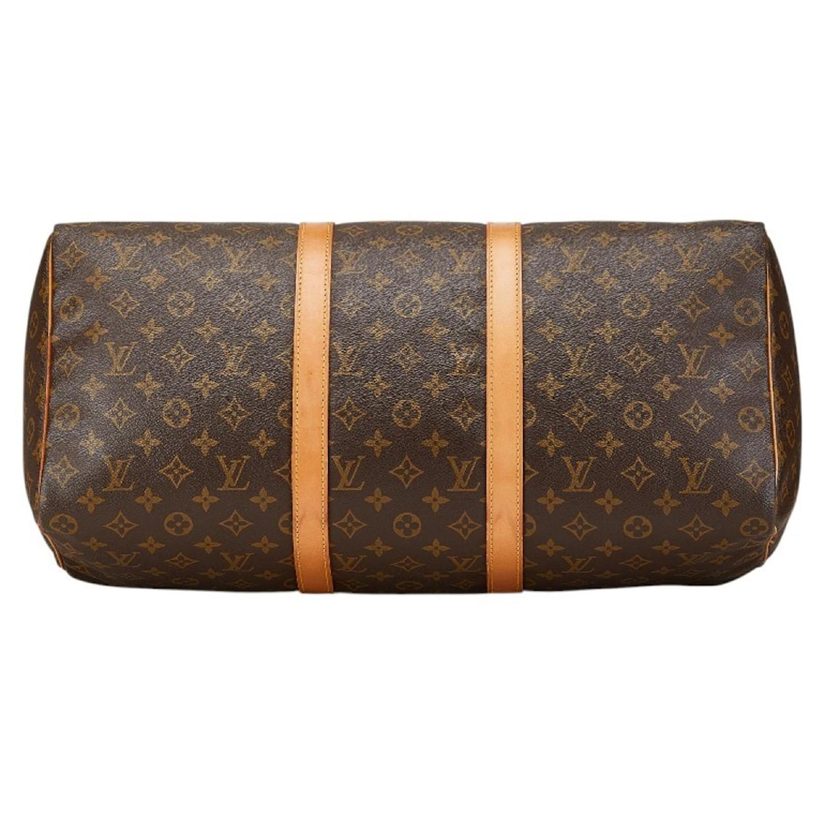 Louis Vuitton Keepall 50 Brown Cloth  ref.2187300