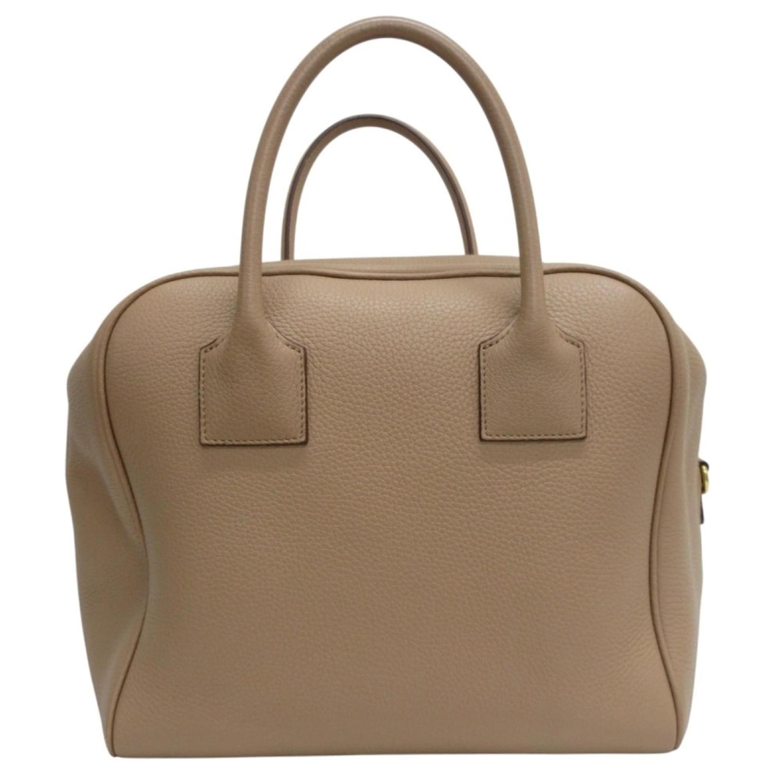 Burberry CUBE 2-Way Boston Bag Brown Joli Closet