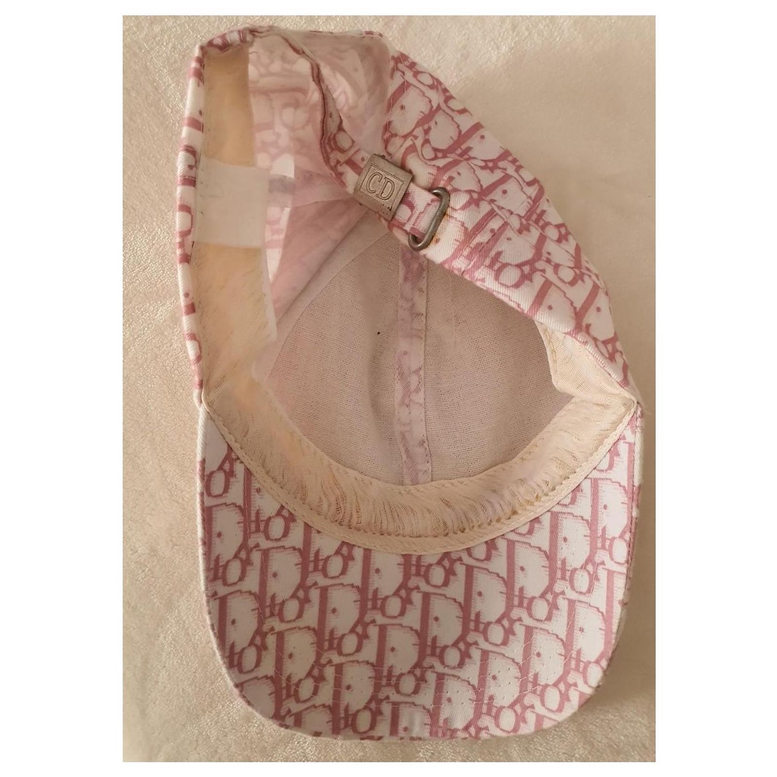 Authentic Dior logo Bob hat hat cotton pink Christian Dior Diorissimo Newsboy Cap - Pink Hats  main image 2