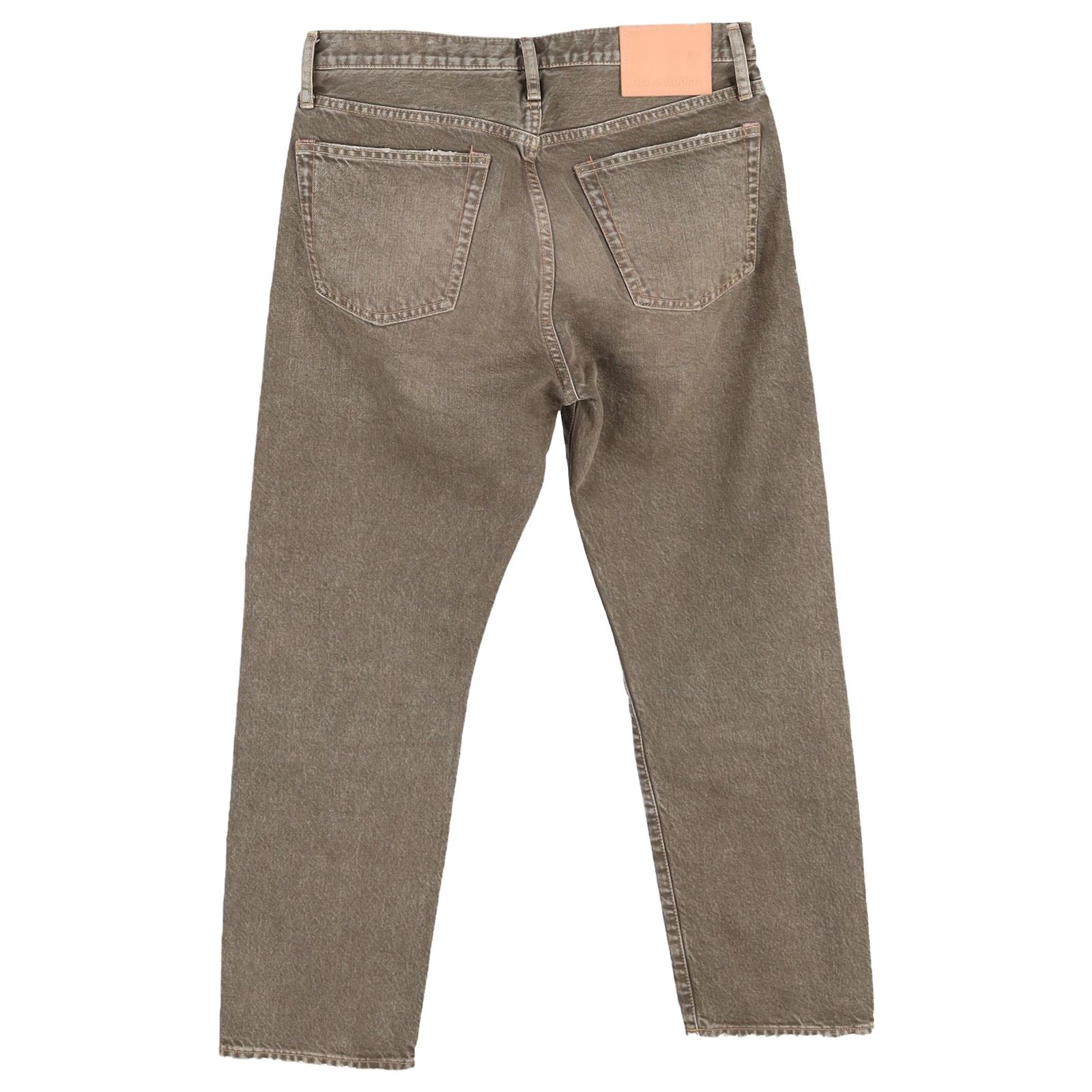 Acne Studios 1996 Dust Devil Jeans in Brown Denim Red ref 