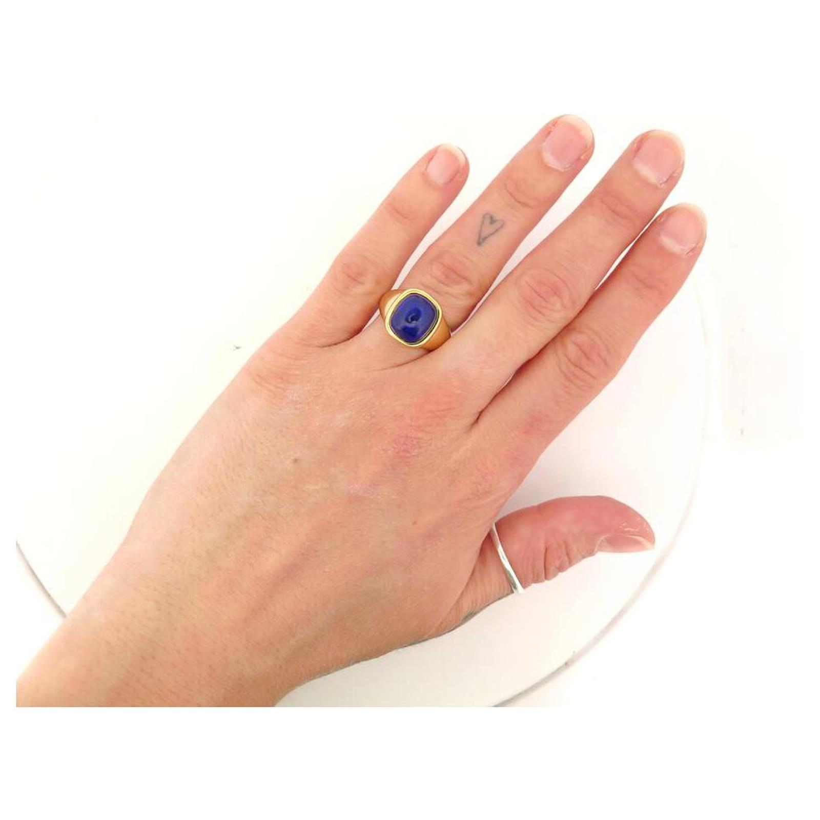 アクセサリー VINTAGE HERMES RING(LAPIS LAZULI) Authentic HERMES Ring Lapis Lazuli Vintage Stone Sterling