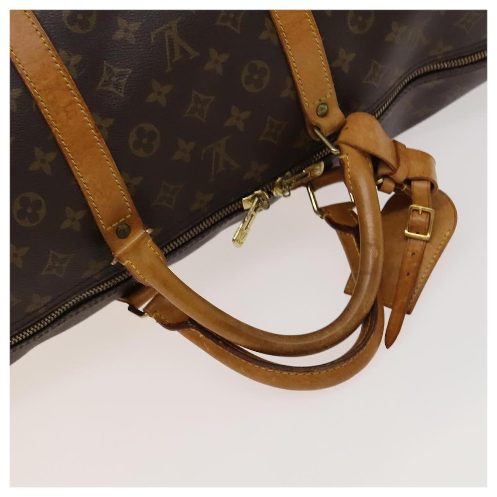 Louis Vuitton Keepall Bandoulire 60 Brown Cloth  ref.2192403