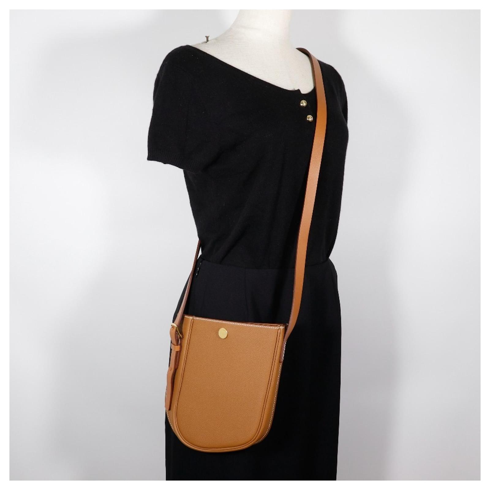 Hermès Hermes Perspective Cavalier 21 Shoulder Bag Brown Leather