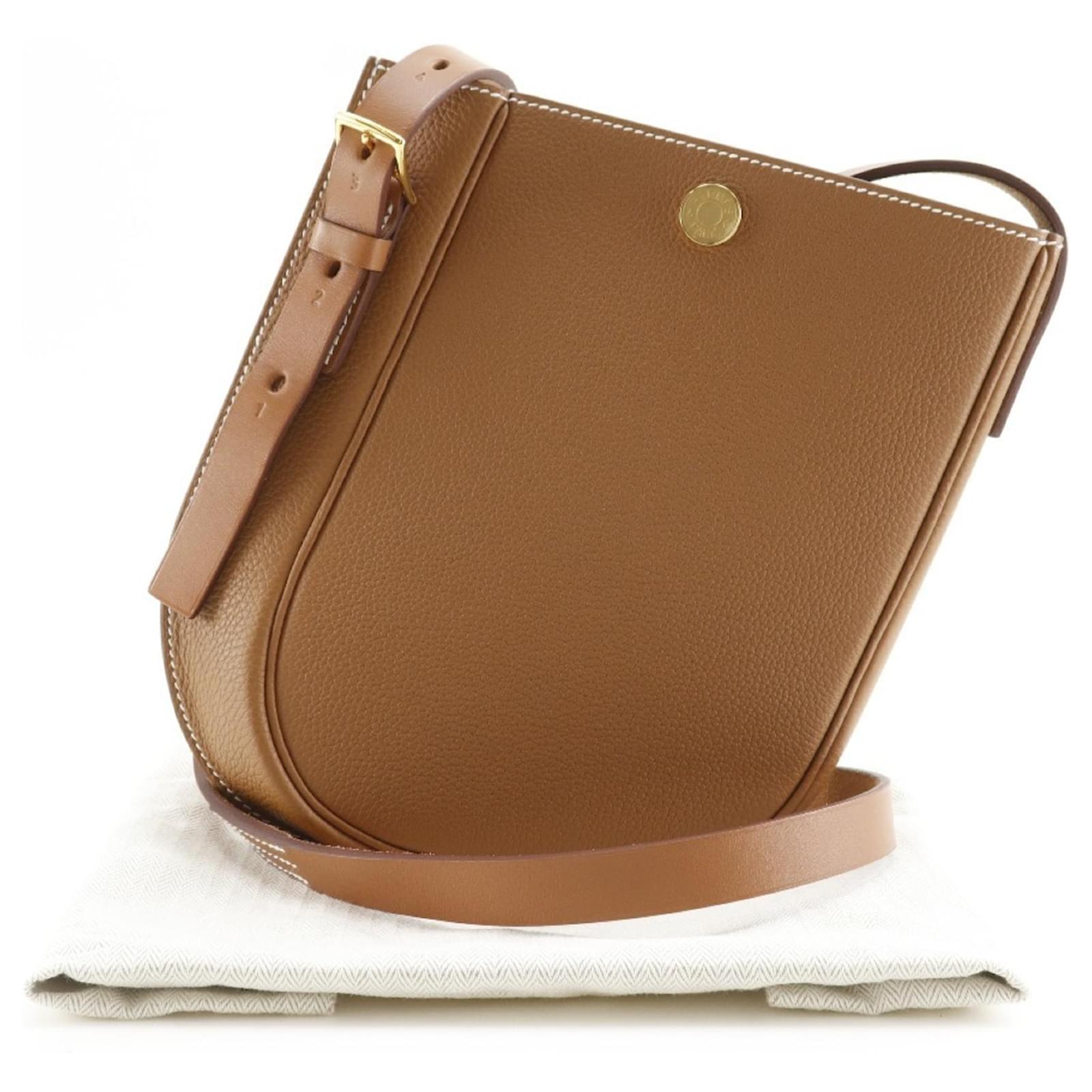 Hermès Hermes Perspective Cavalier 21 Shoulder Bag Brown Leather