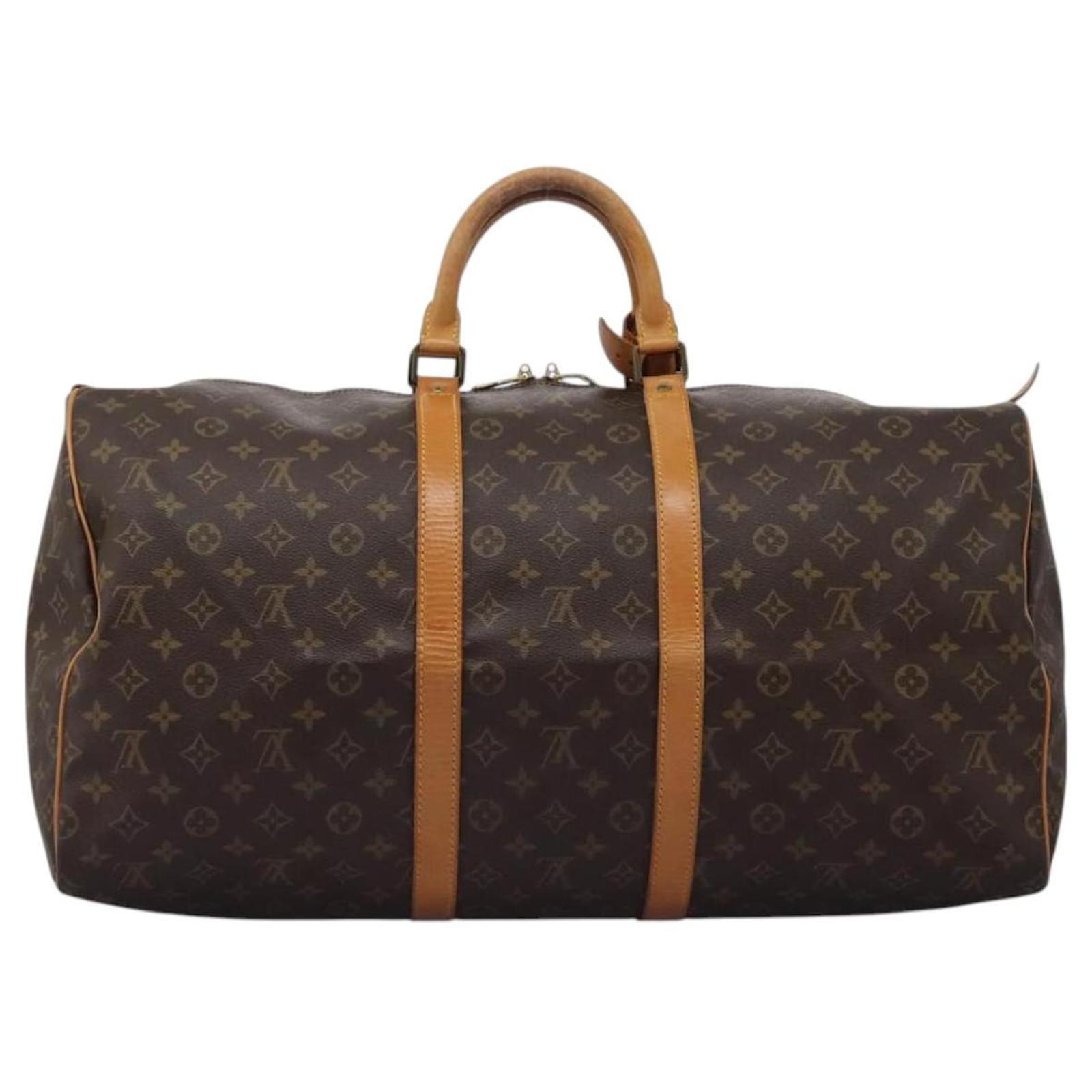 Louis Vuitton Keepall 55 Brown Cloth  ref.2192533