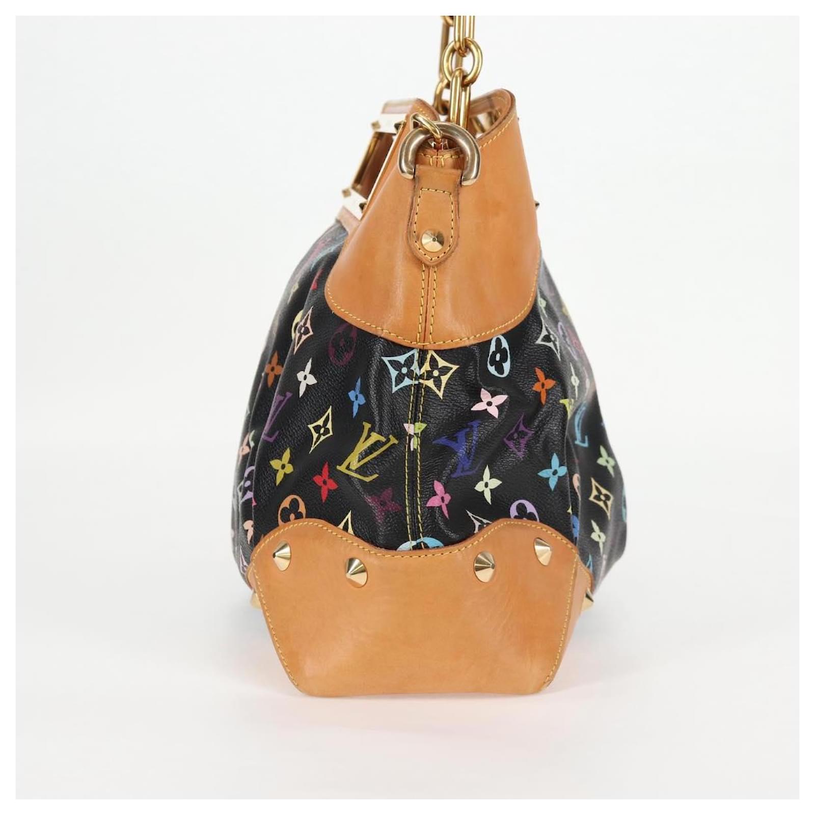 LOUIS VUITTON Monogram Multicolor Judy GM Bag 2way Black