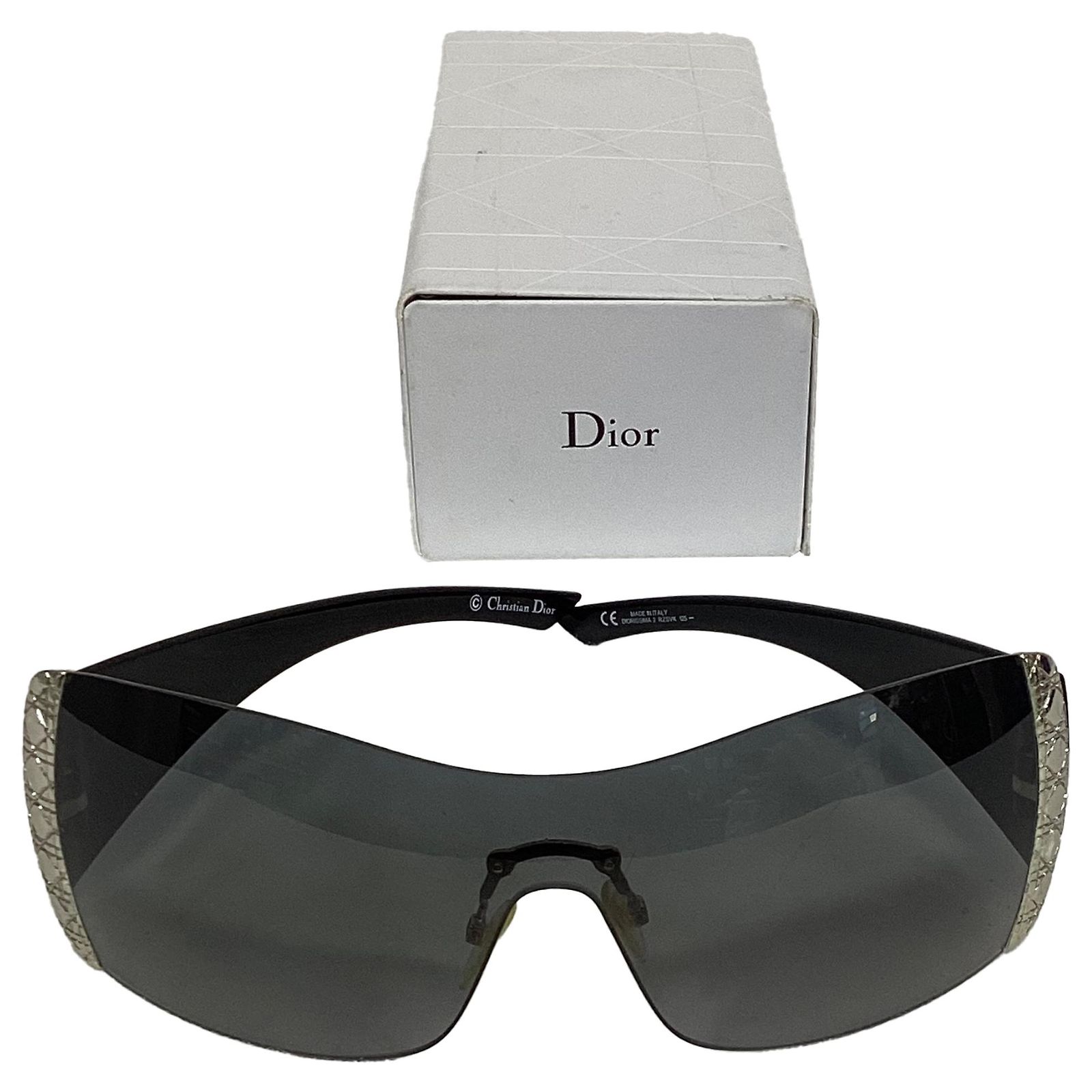 Dior Diorissima 2 Shield Sunglasses in Black Acetate Plastic  display picture 2
