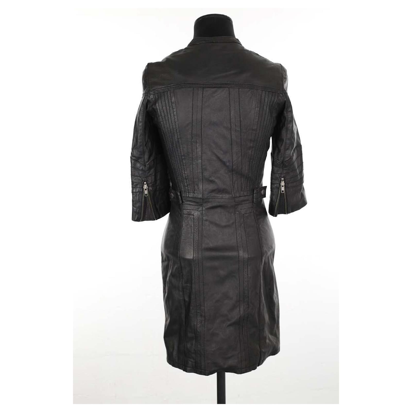 zadig and voltaire leather dress Zadig & Voltaire Rasha Leather Dress