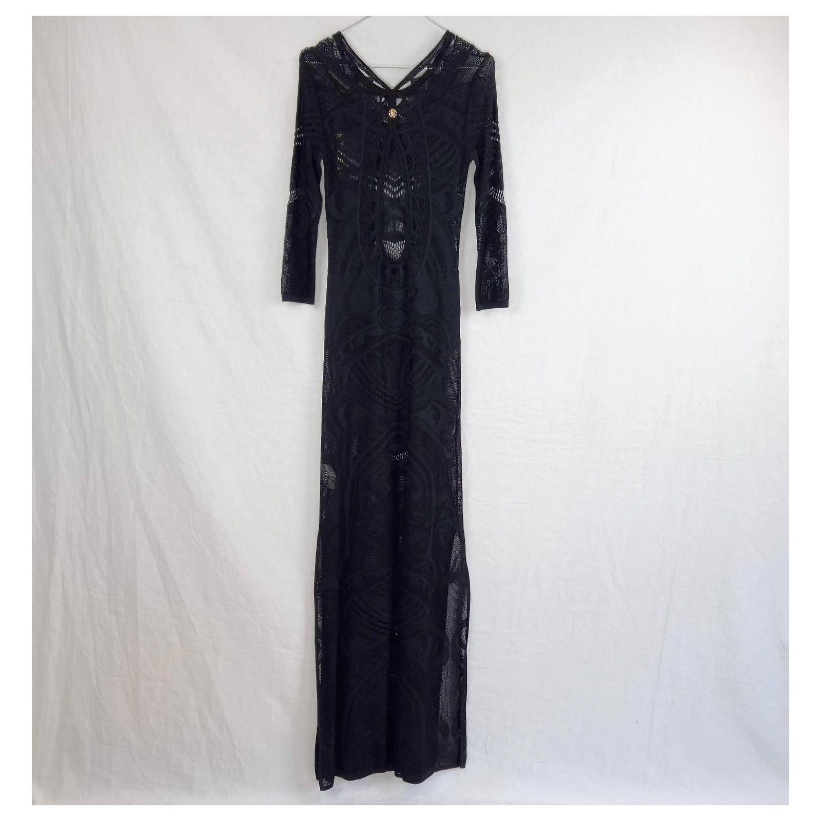 Robe Femme En Tricot Roberto Cavalli - Taille L/170 - Occasion Très Bon état - Marque De Luxe