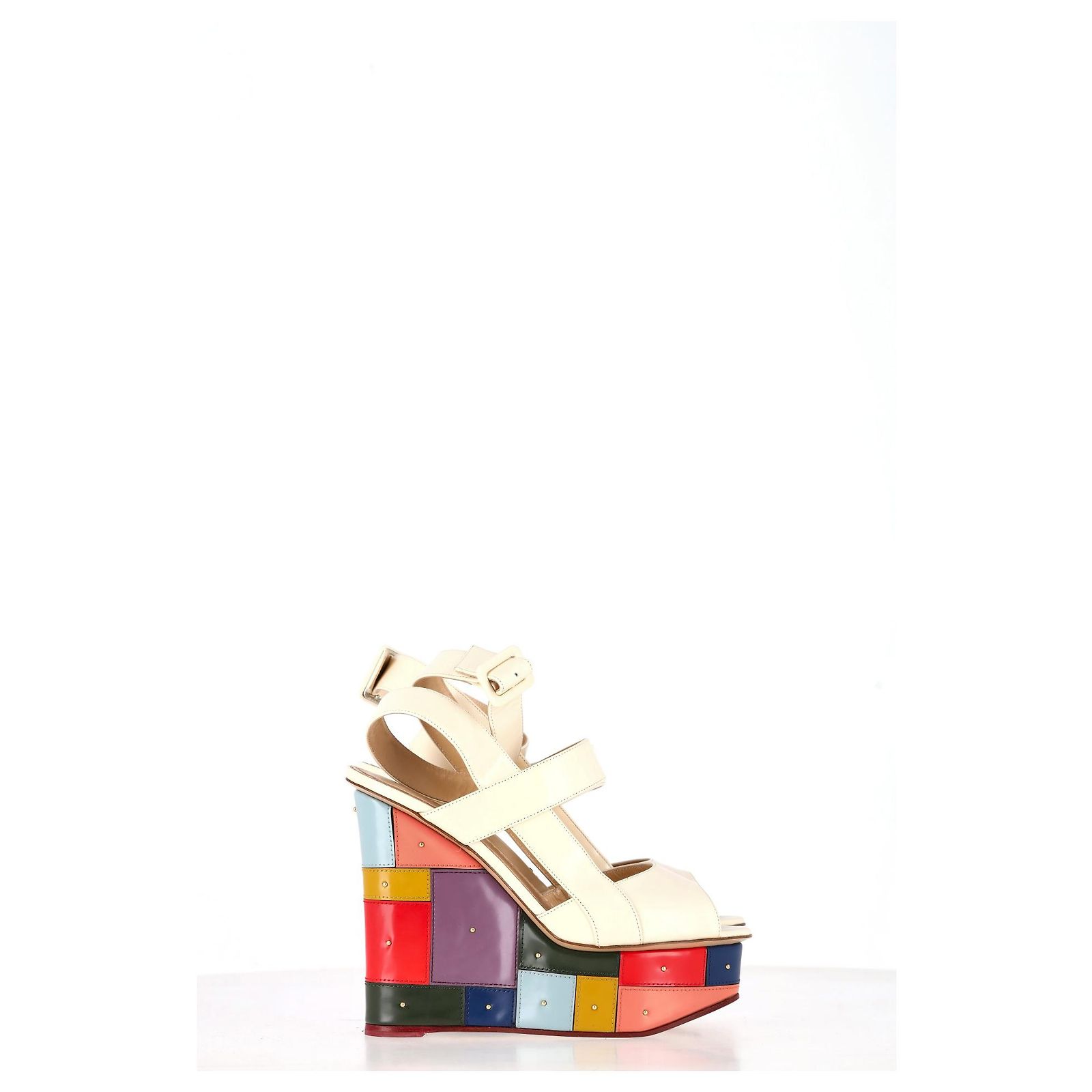 Talons Compensés Charlotte Olympia En Daim Noir - Taille 39 - Neufs Avec Petits Défauts